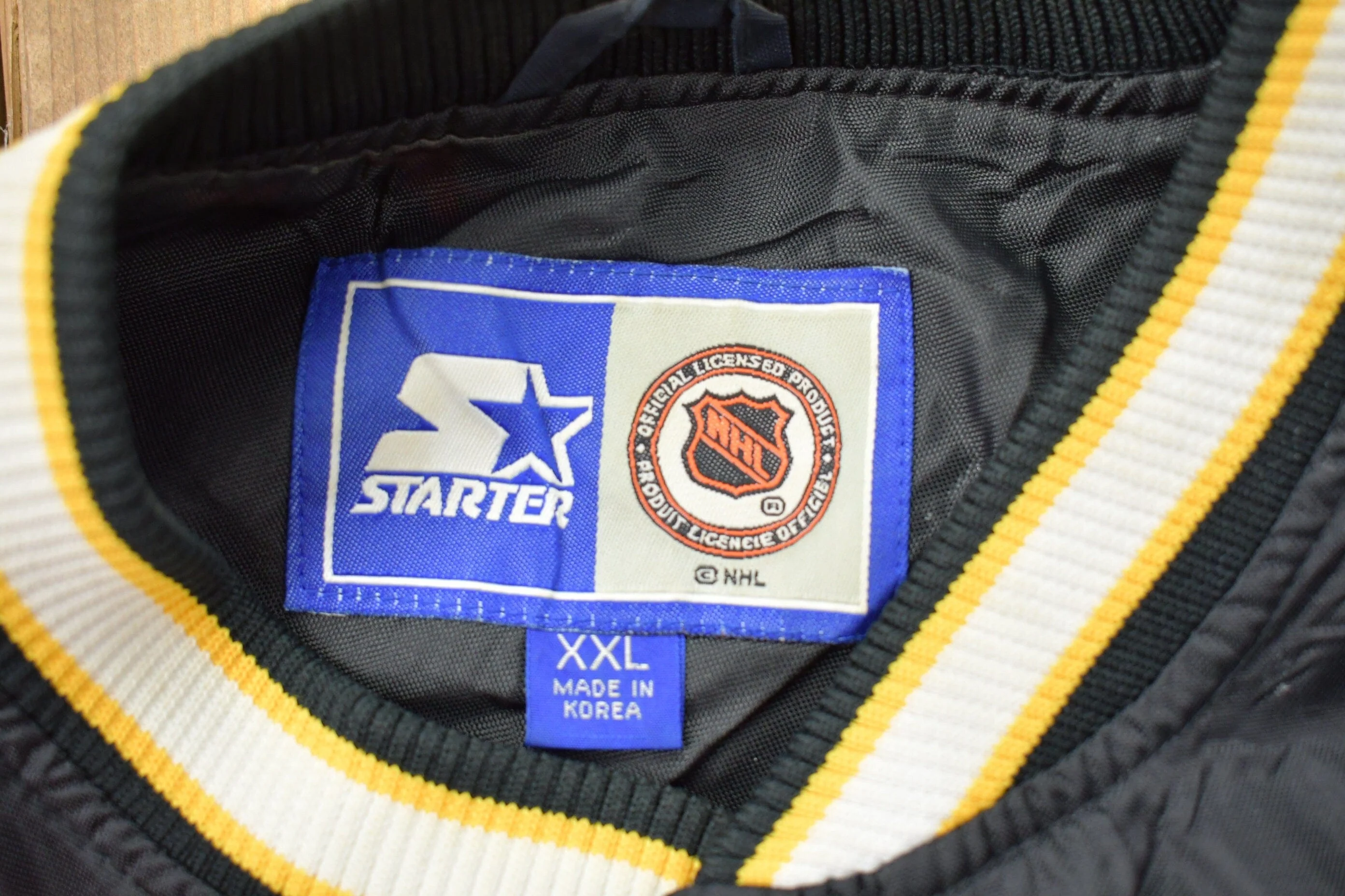 Vintage 1990s Starter Pittsburgh Penguins NHL Windbreaker Jacket Men's 2XL - Image 5