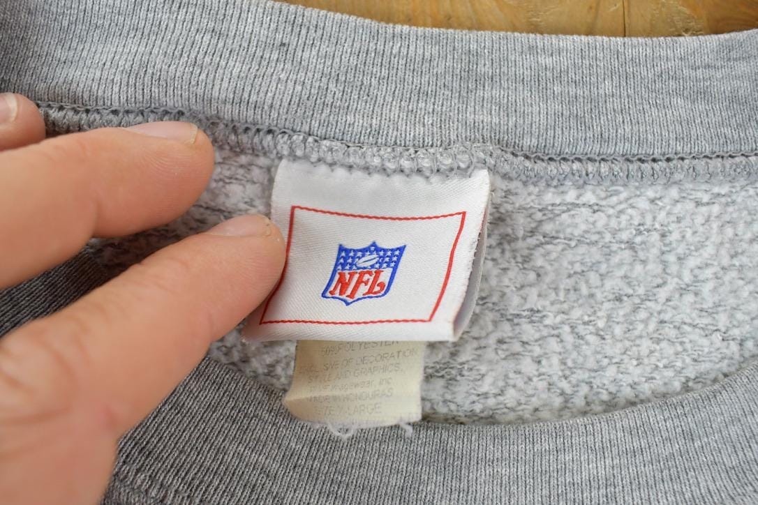 Vintage 1990s Steelers D Fence NFL Crewneck Sweatshirt Men's XL - Image 4