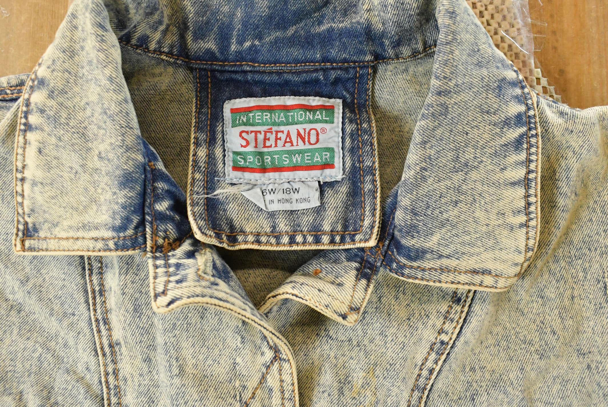 Vintage 1990s Stefano Western Denim Jean Jacket Women's XL - Image 3