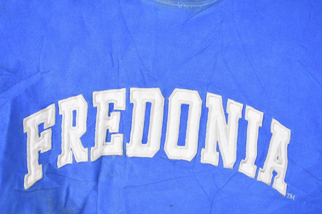 Vintage 1990s Steve And Barry's Fredonia Embroidered University Crewneck Sweater Mens L - Image 3