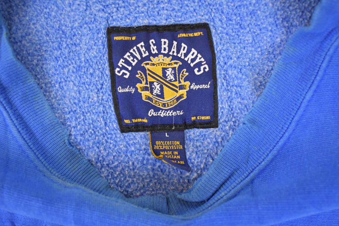 Vintage 1990s Steve And Barry's Fredonia Embroidered University Crewneck Sweater Mens L - Image 4