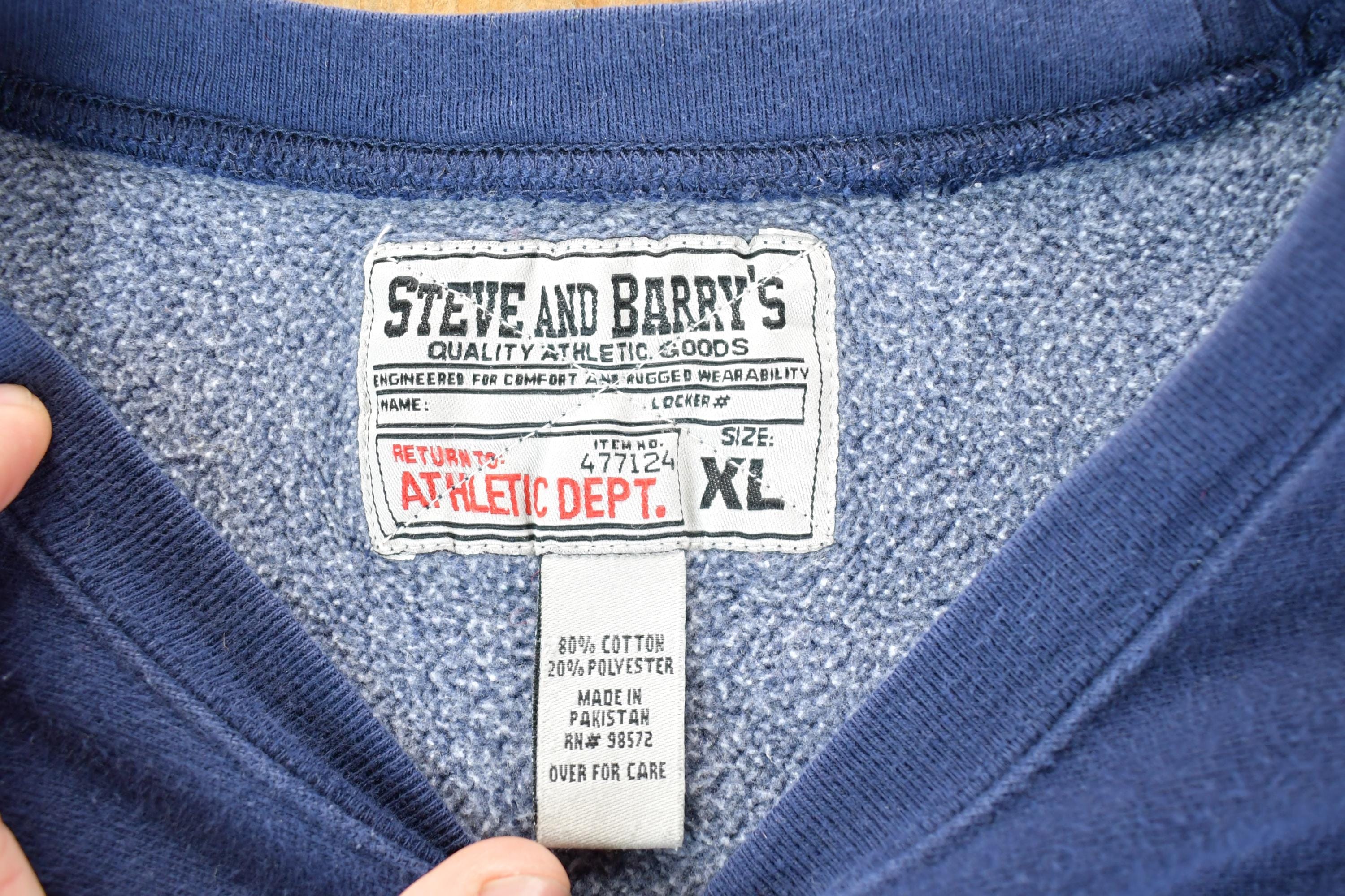 Vintage 1990s Steve And Barry's Pittsburgh University Cross Grain Crewneck Mens L - Image 4