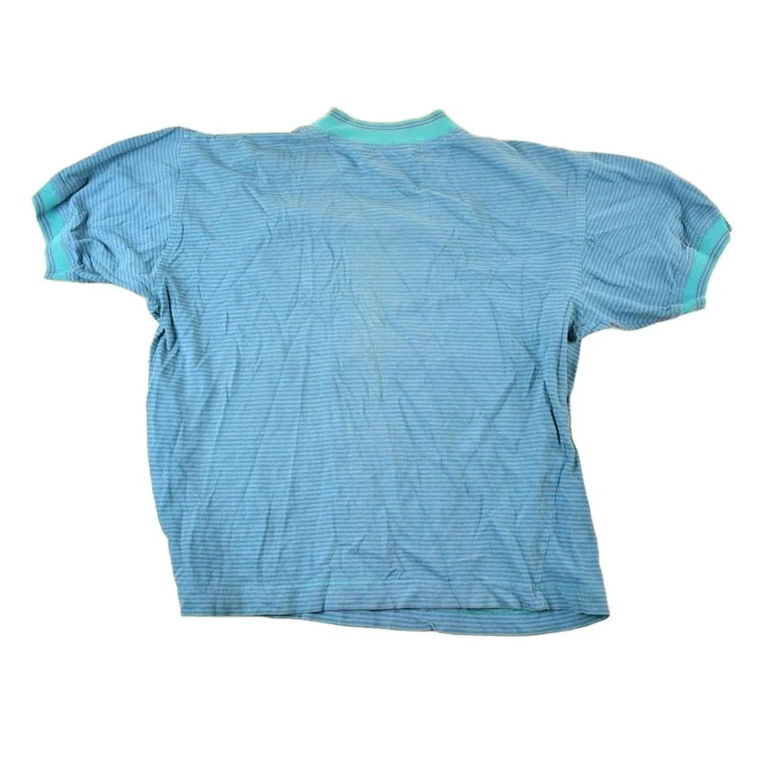 Vintage 1990s Structure Striped Grunge T-Shirt Mens Small - Image 2