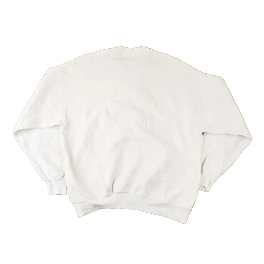 Vintage 1990s Sunflower Embroidered Crewneck Sweatshirt Womens L - Image 2