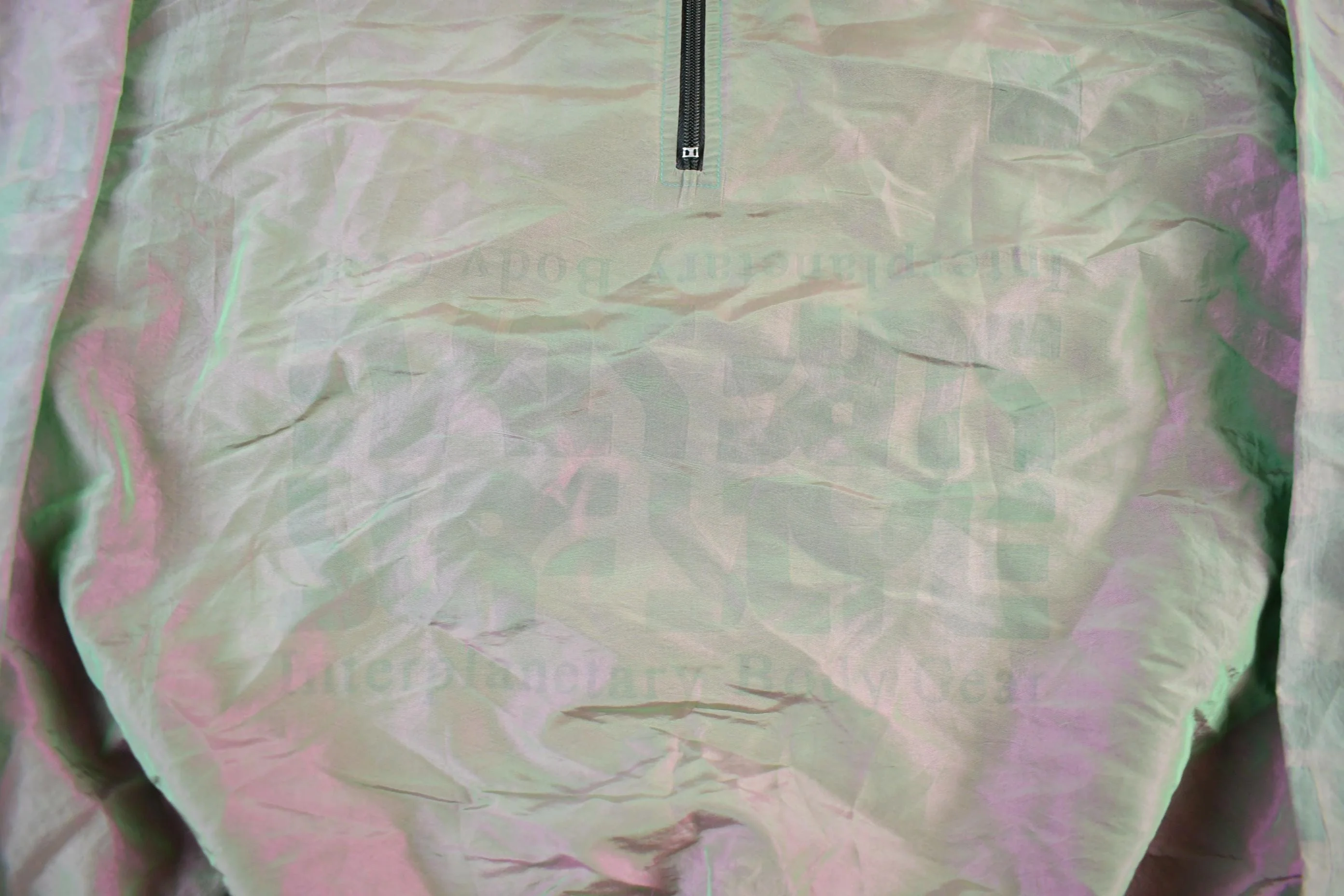 Vintage 1990s Surf's Up International Body Gear Iridescent Windbreaker Jacket Men's XL - Image 4