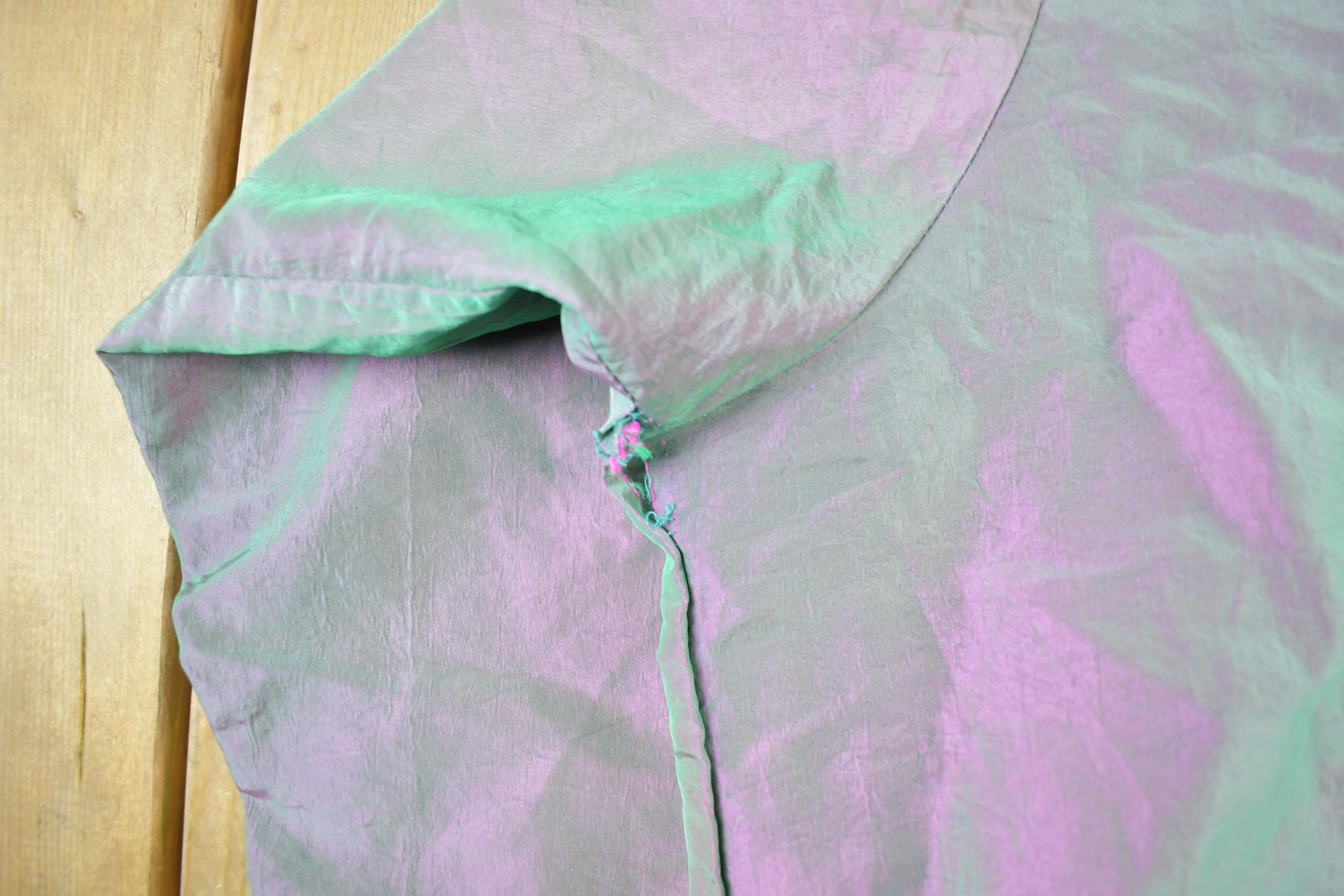 Vintage 1990s Surf's Up International Body Gear Iridescent Windbreaker Jacket Men's XL - Image 7