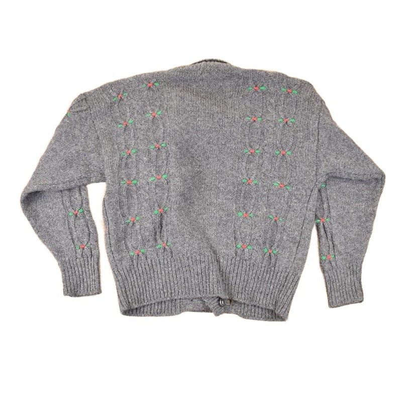 Vintage 1990s Susan Bristol Abstract Wool Knit Cardigan Sweater Women's M - Image 2
