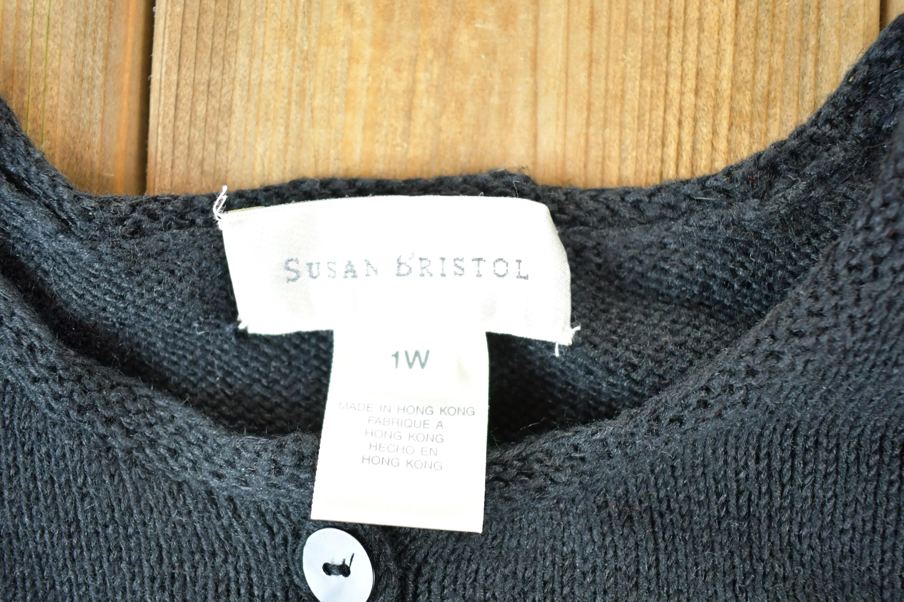 Vintage 1990s Susan Bristol Button Up Knit Sequin Star Pattern Crewneck Sweater Womens XL - Image 5