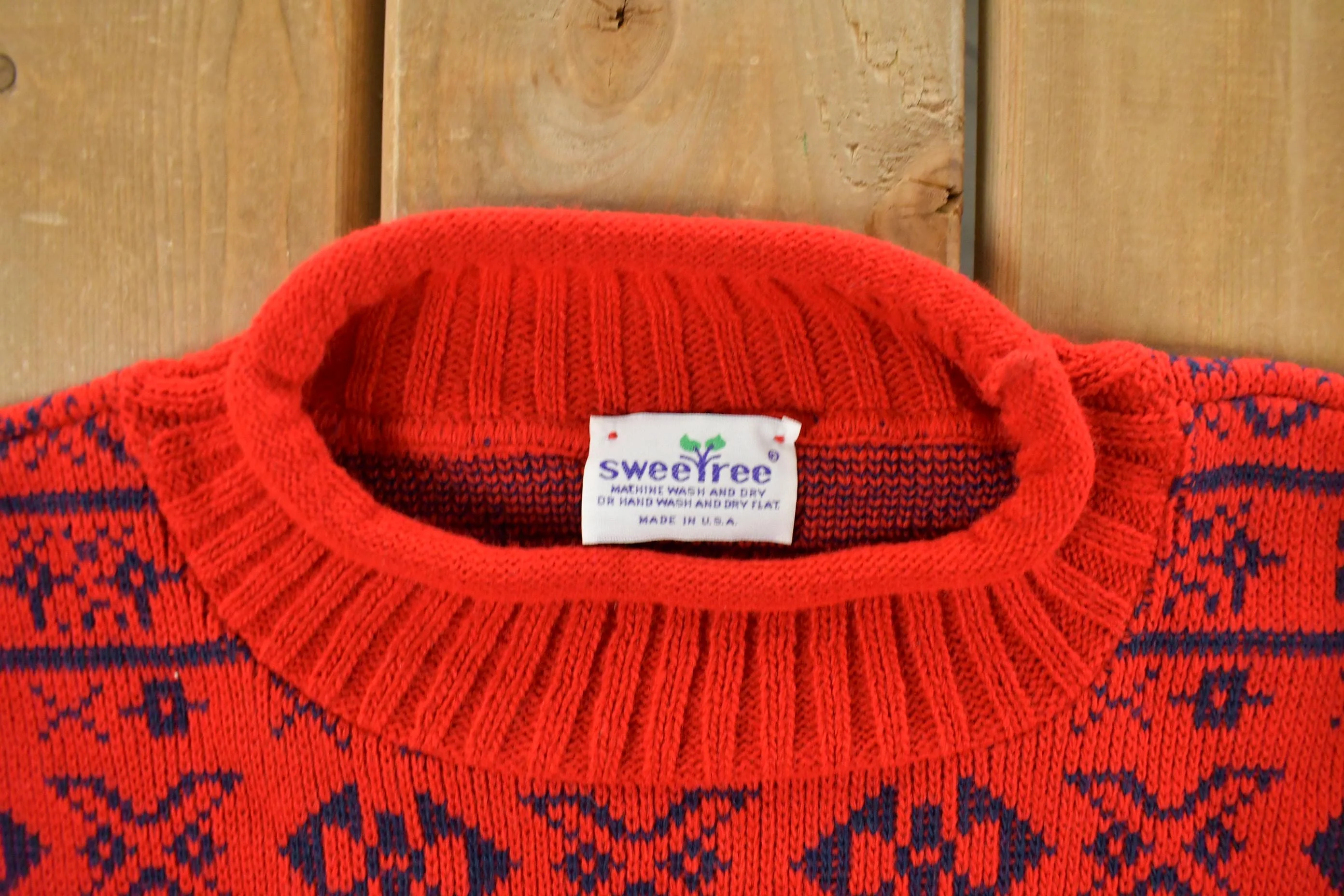 Vintage 1990s Sweetree Made In USA Knit Sweater Men's Large - Image 4
