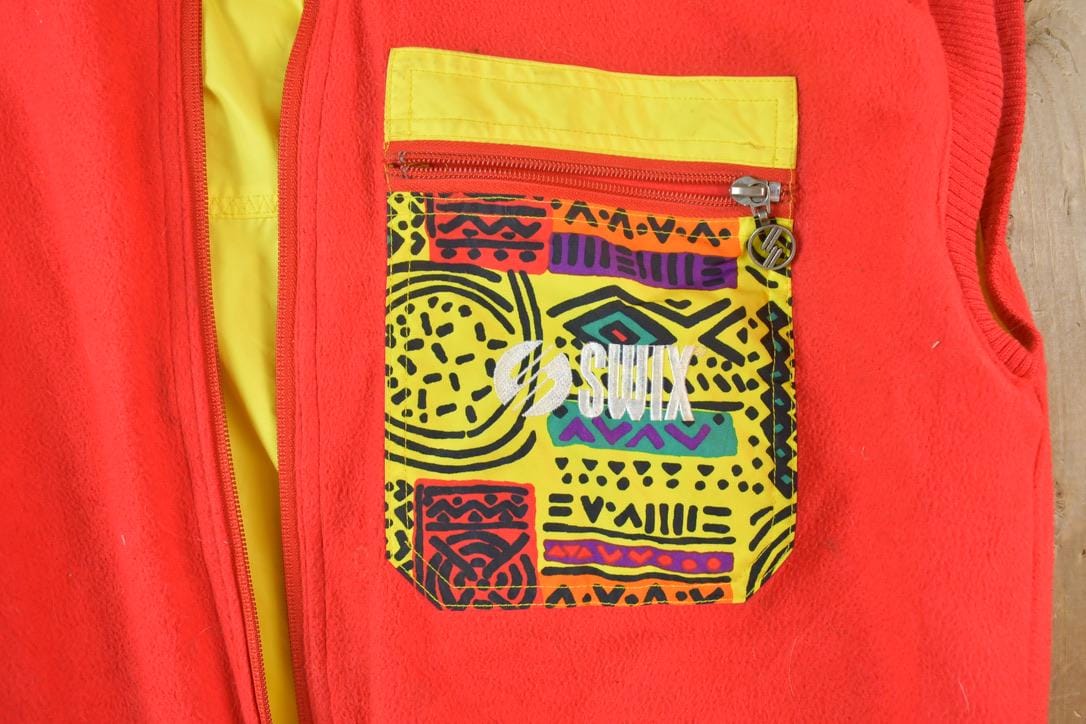 Vintage 1990s Swix Windbreaker Reversible Jacket Vest Men's Large - Image 3