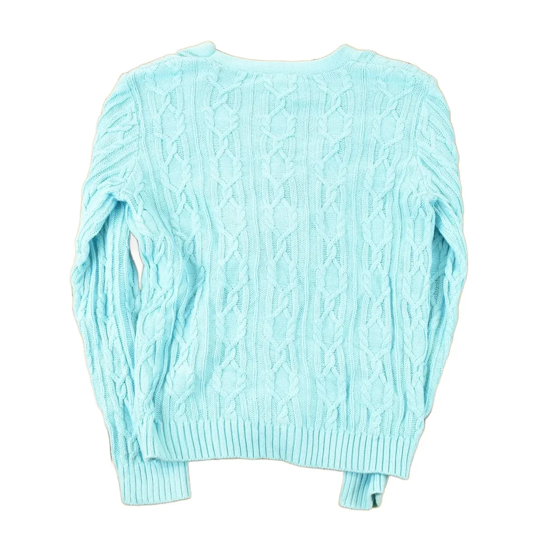 Vintage 1990s Talbots Cable Knit Cardigan Sweater Women's S - Image 2