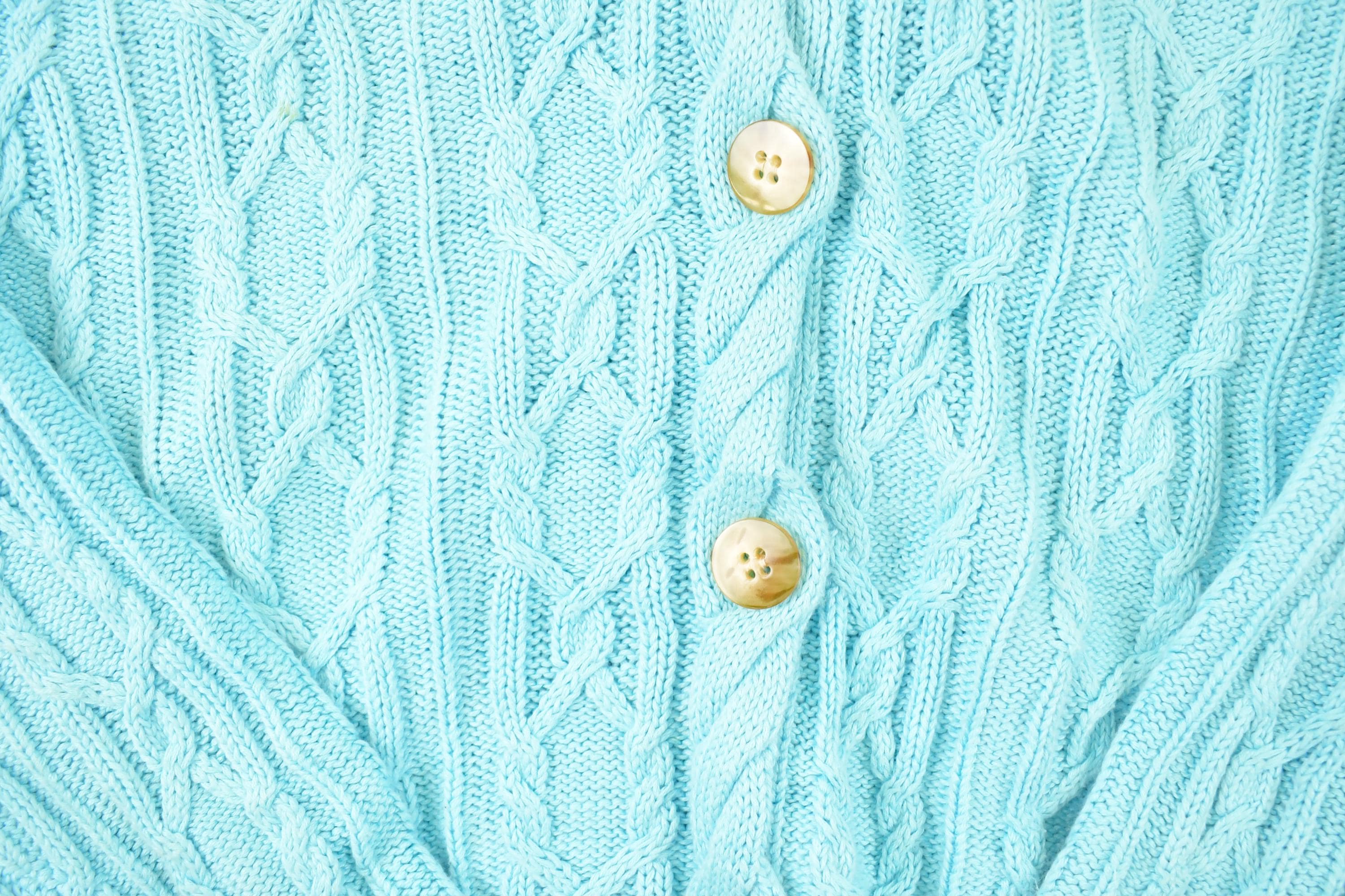 Vintage 1990s Talbots Cable Knit Cardigan Sweater Women's S - Image 3
