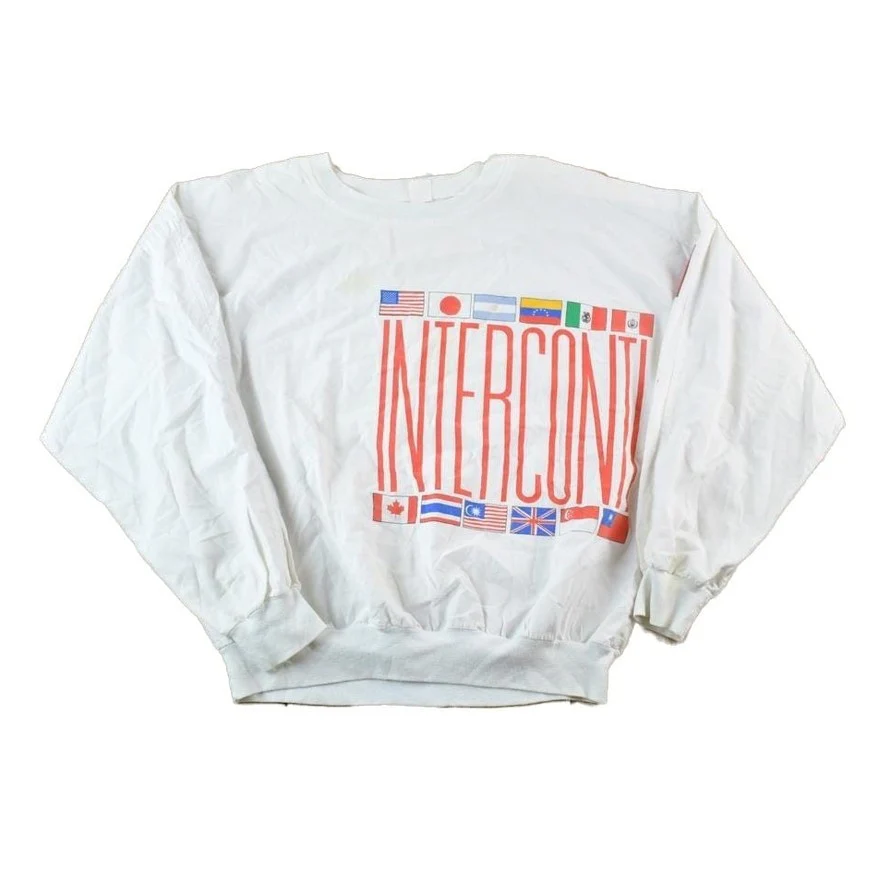 Vintage 1990s Tandem Canada AOP Souvenir Crewneck Sweatshirt Made In USA Men's Small