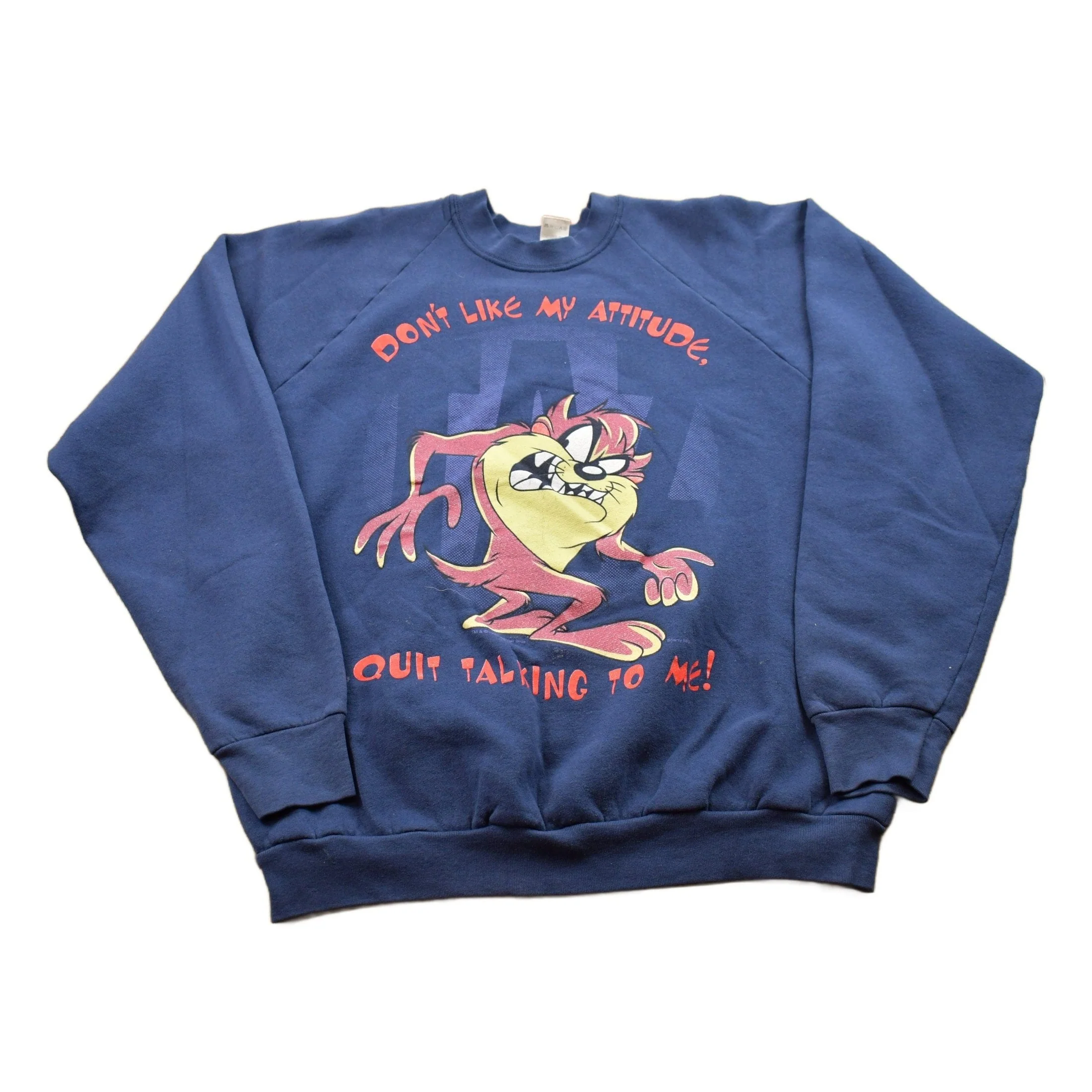 Vintage 1990s Tasmanian Devil Looney Tunes Crewneck Men's Large