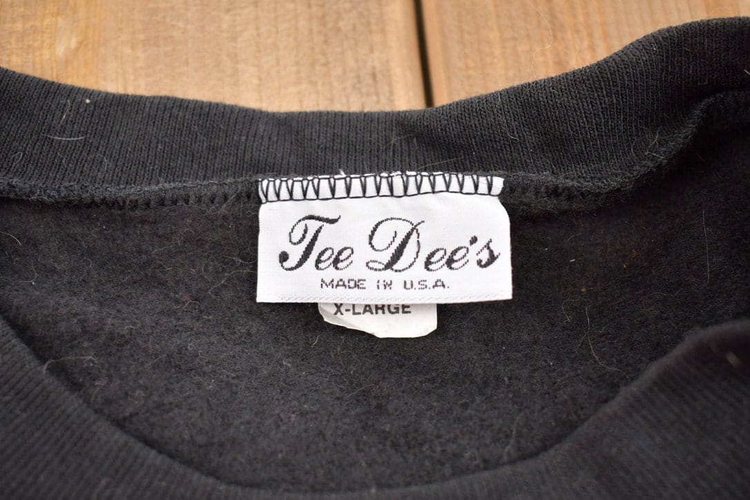 Vintage 1990s Tee Dee's Kittens and Flowers Themed Crewneck Sweater Men's Medium - Image 3