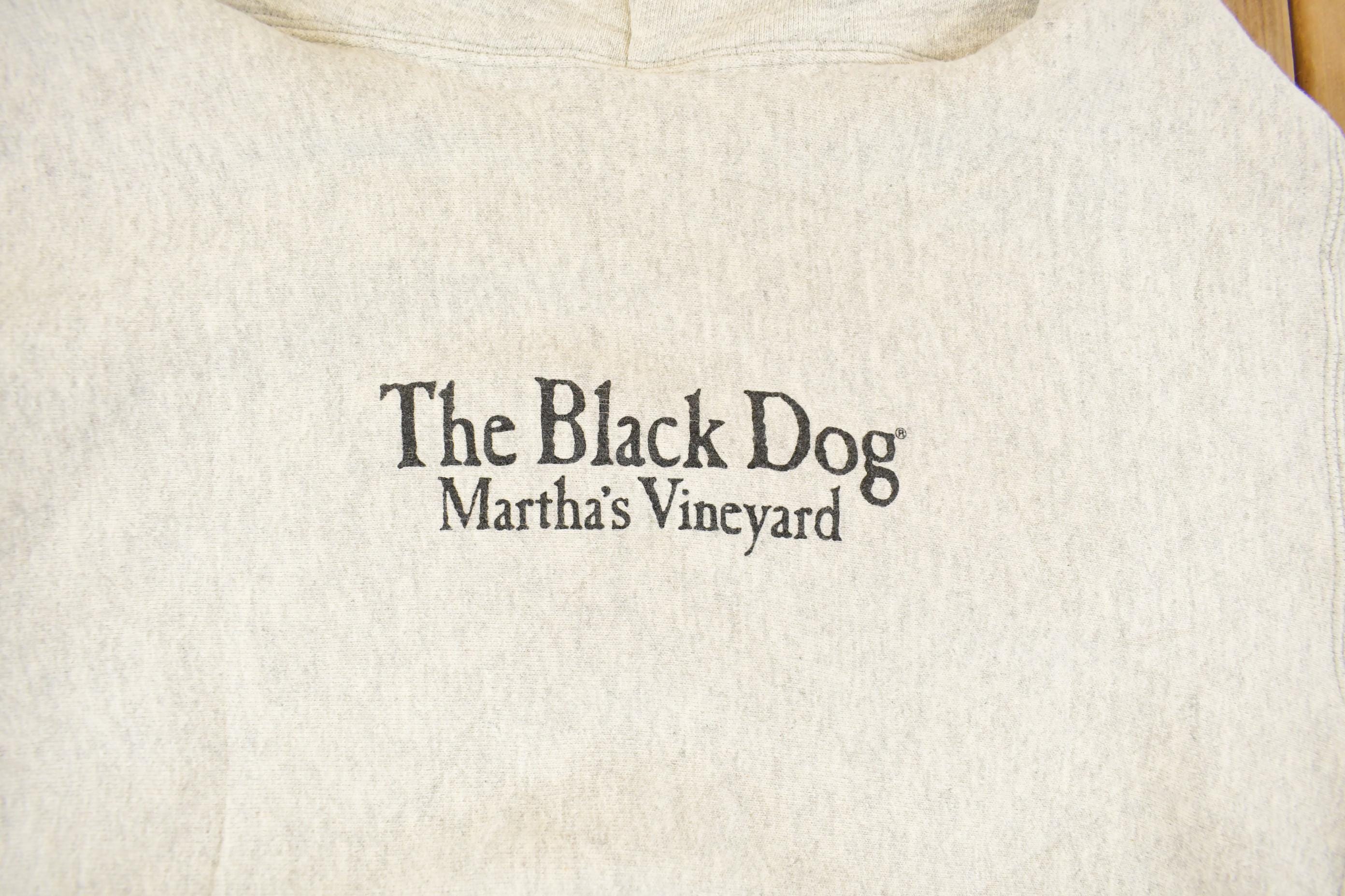Vintage 1990s The Black Dog Marthas Vineyard Pro Weave Hoodie Men's Medium - Image 8