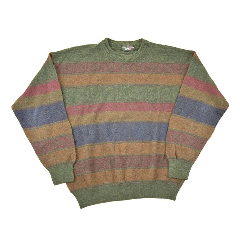 Vintage 1990s The Italian Sweater Co Knit Crewneck Sweater Men's L