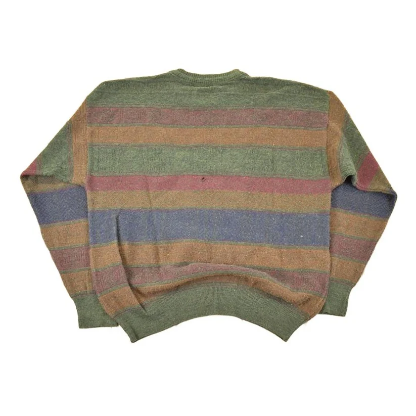 Vintage 1990s The Italian Sweater Co Knit Crewneck Sweater Men's L - Image 2