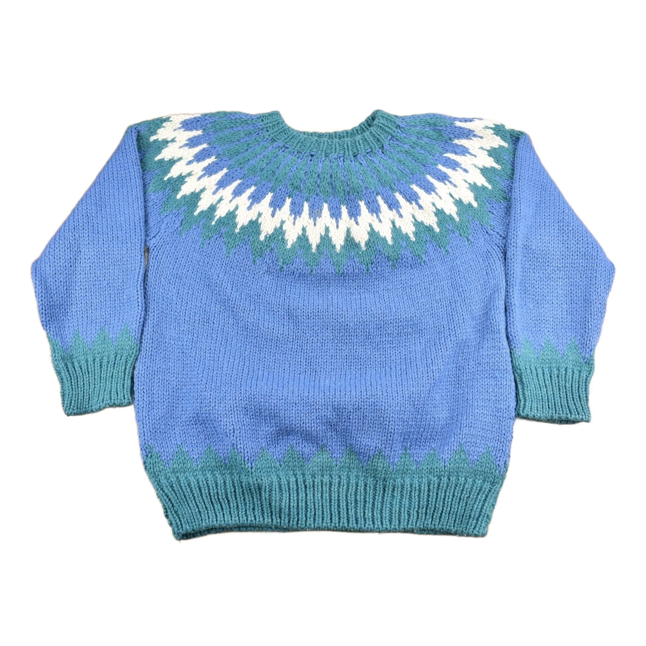 Vintage 1990s The Lodge Pure Wool Knitted Sweater Men's Large