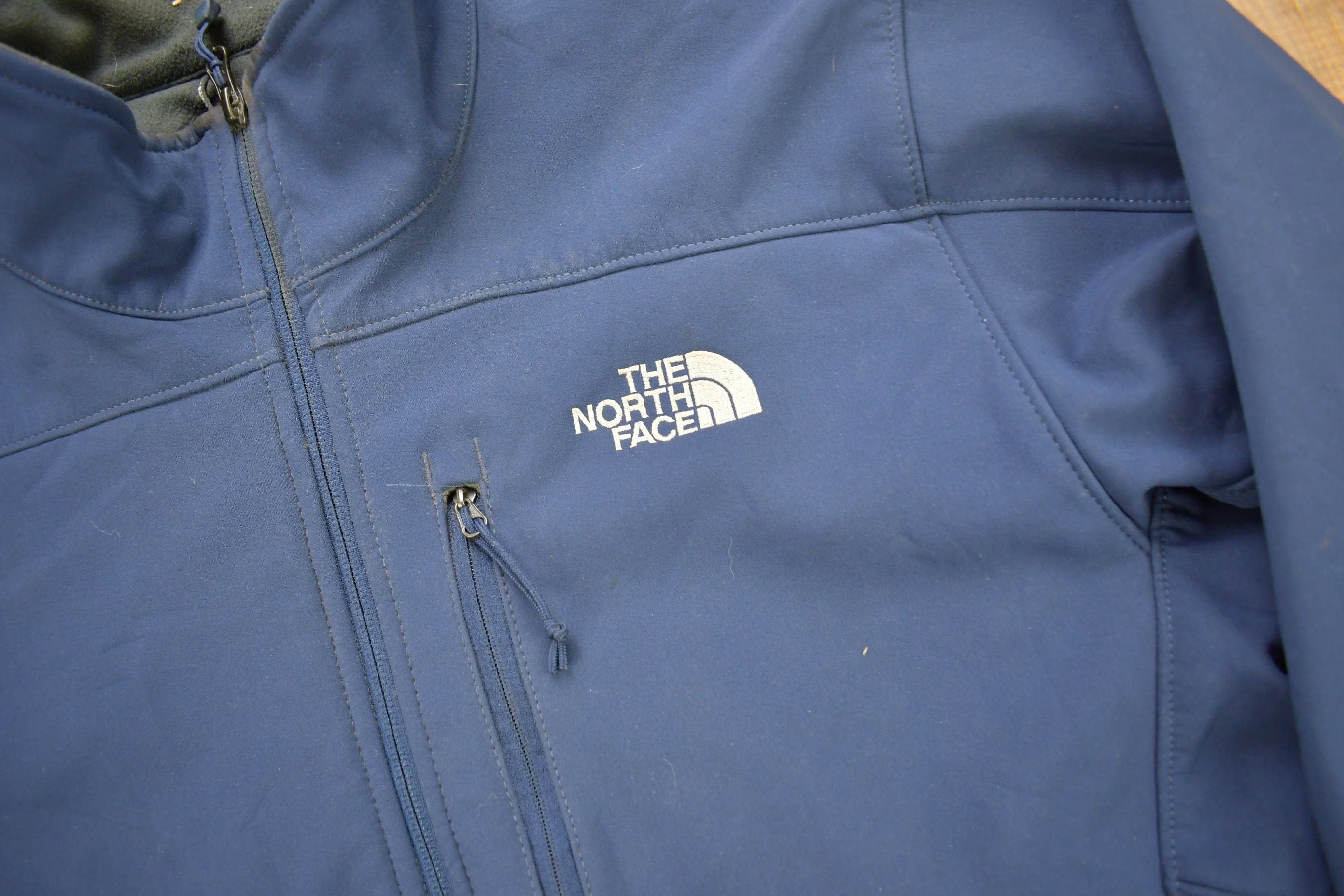 Vintage 1990s The North Face Apex Fleece Lined Shell Jacket Men's Medium - Image 3