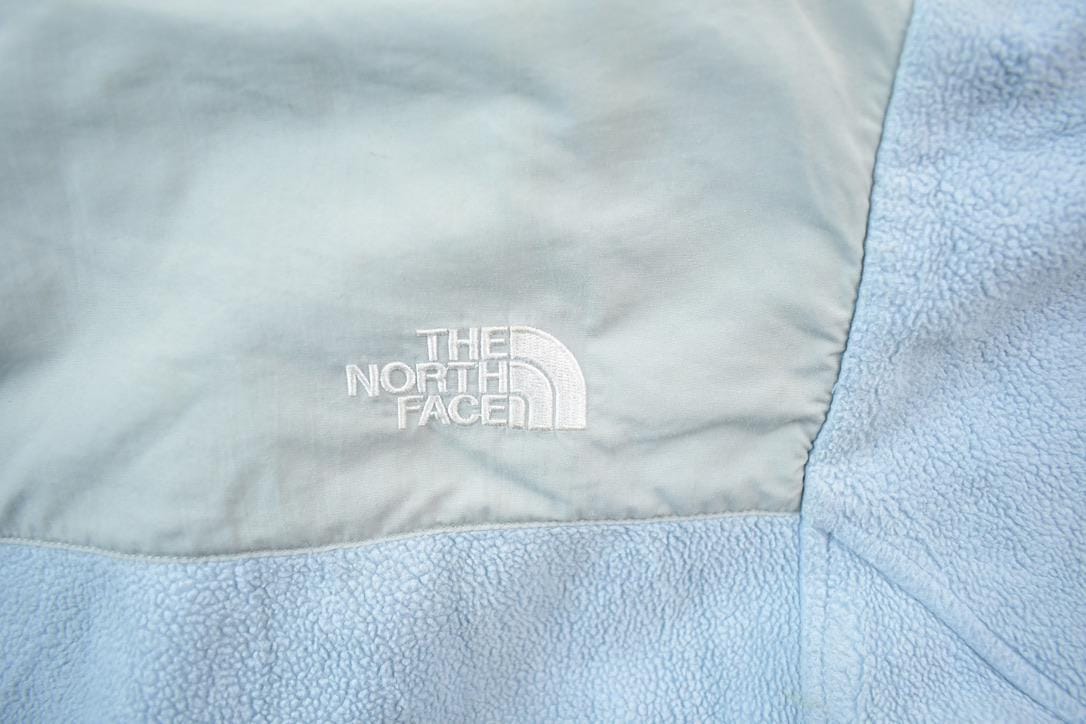 Vintage 1990s The North Face Baby Blue Fleece Sweater Women's Small - Image 5