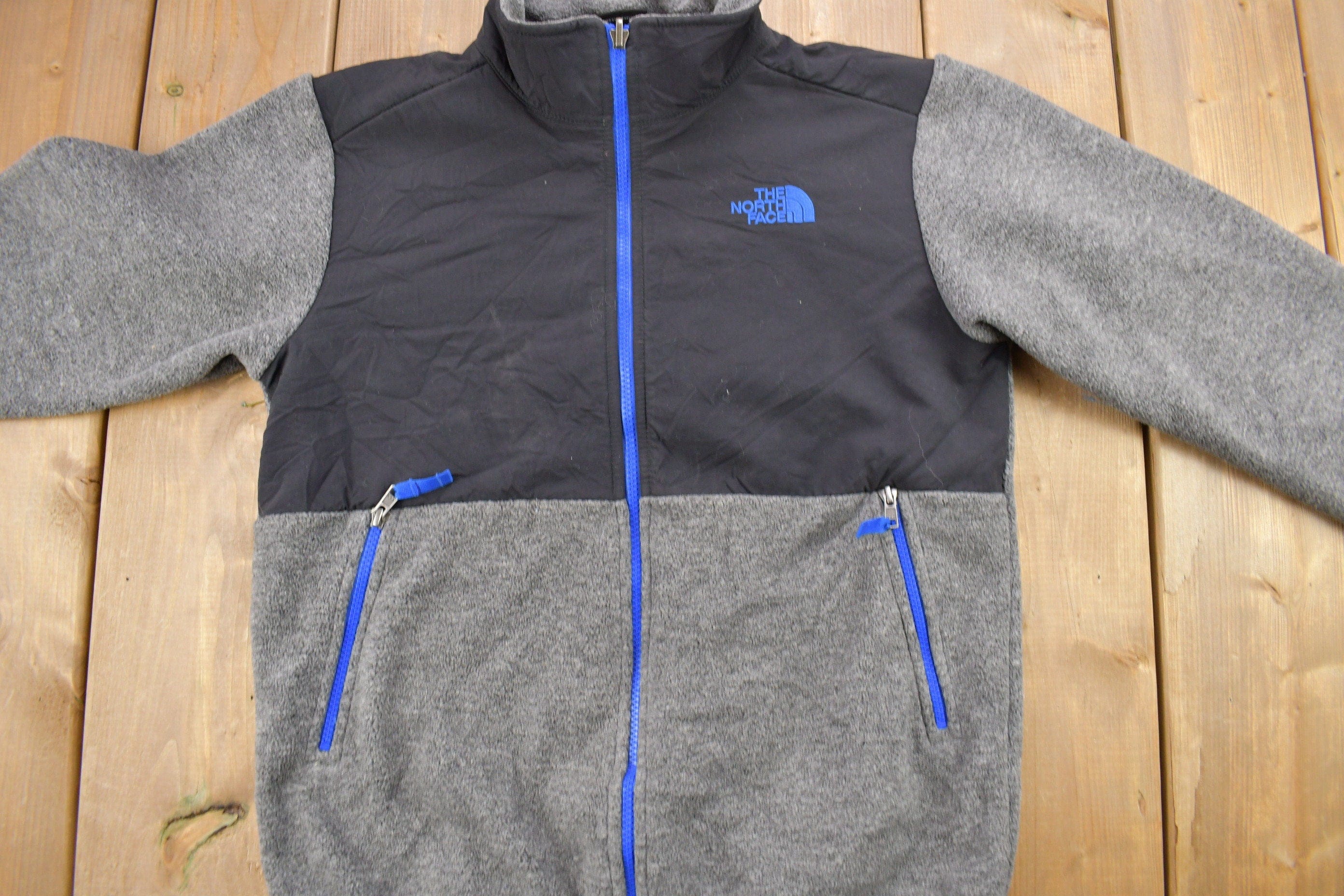 Vintage 1990s The North Face Black Denali Fleece Boys Sweater Youth L - Image 3