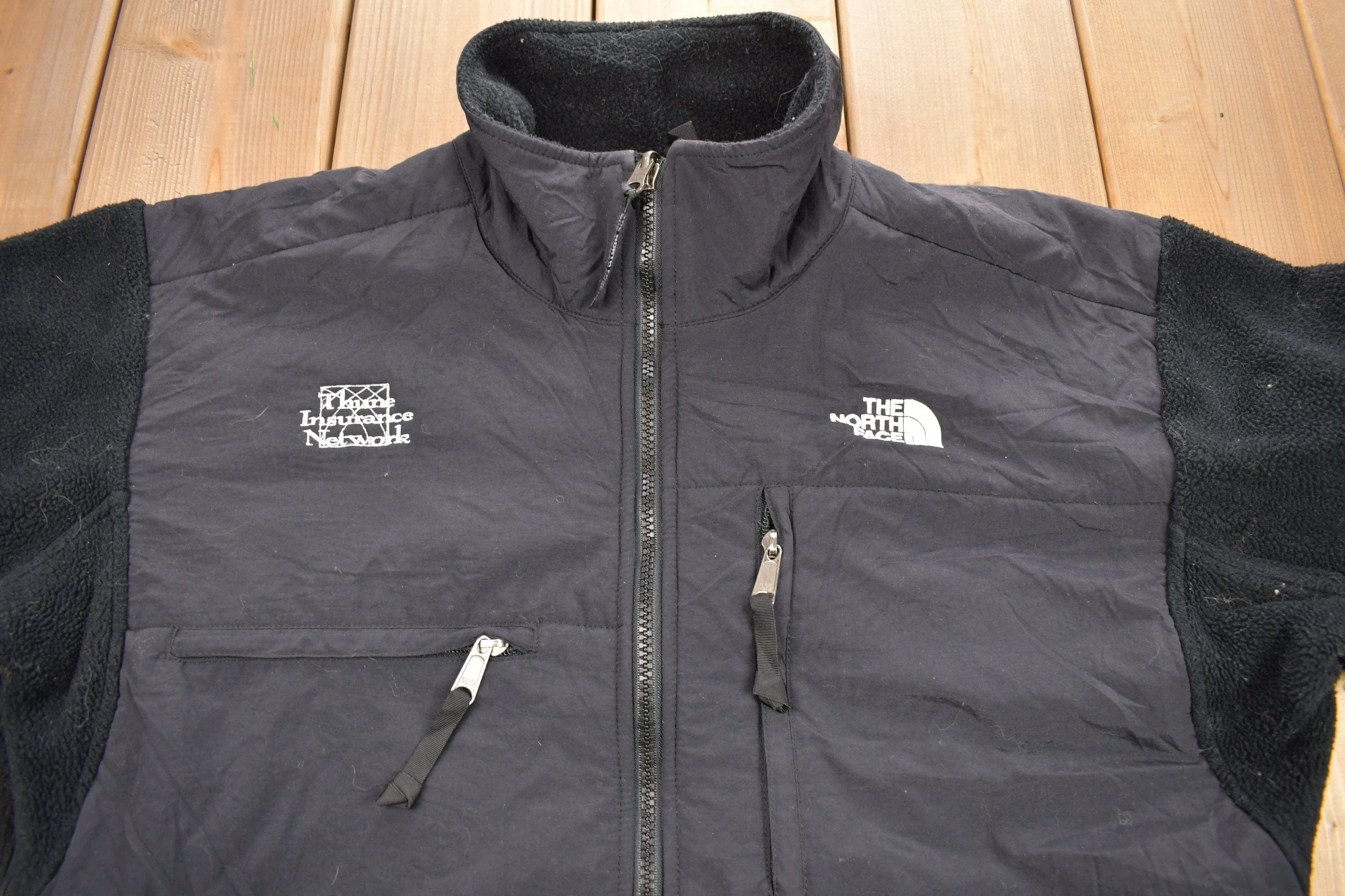 Vintage 1990s The North Face Black Denali Fleece Sweater - Image 3