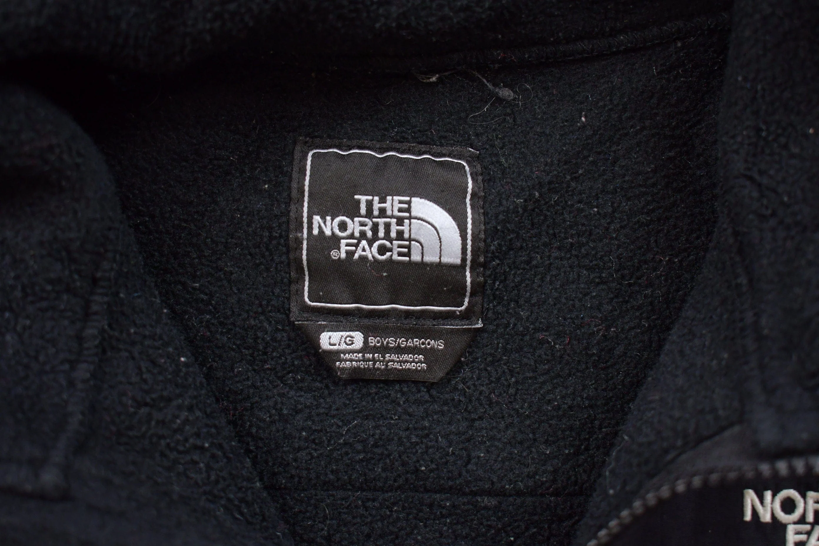 Vintage 1990s The North Face Denali Full Zip Fleece Sweater Youth L - Image 4