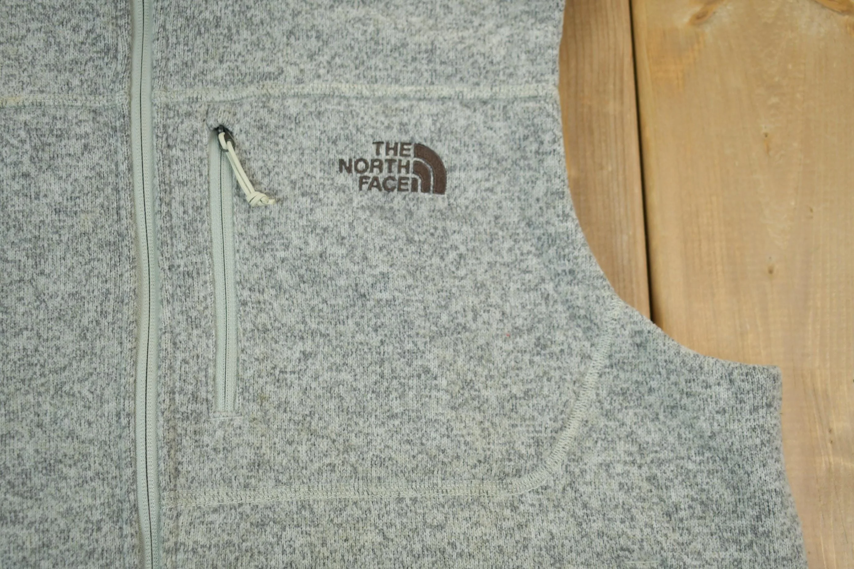 Vintage 1990s The North Face Fleece Vest Jacket - Image 3