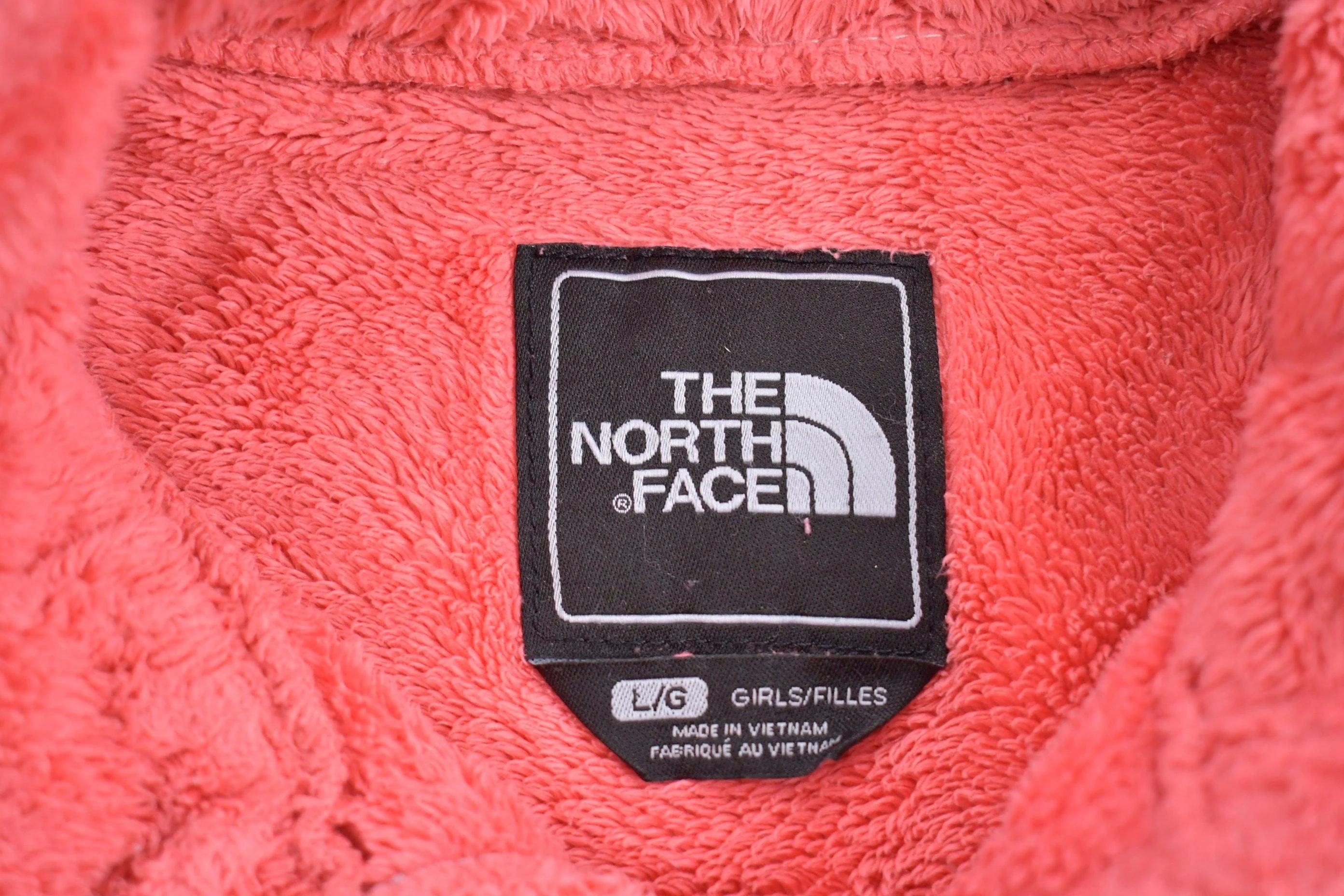 Vintage 1990s The North Face Full Zip Fleece Sweater Youth Large - Image 3