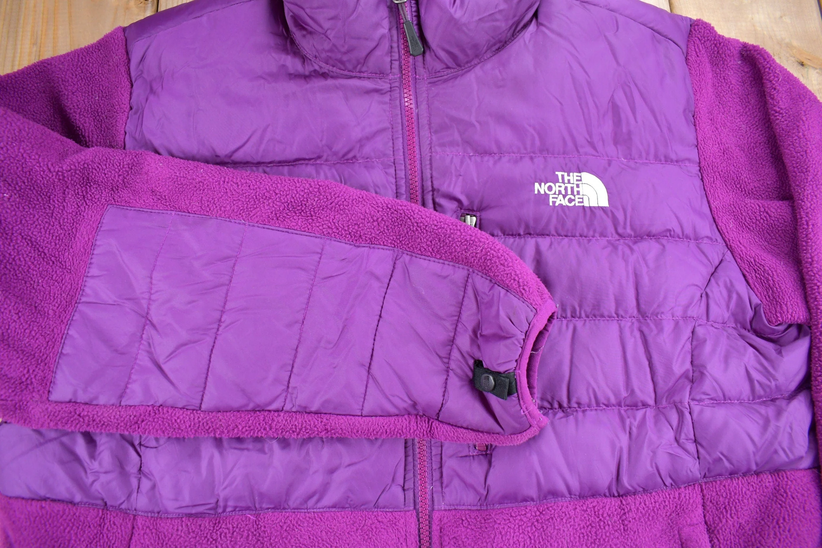 Vintage 1990s The North Face Women's Thermoball Denali Puffer Fleece Jacket Women's XL - Image 4