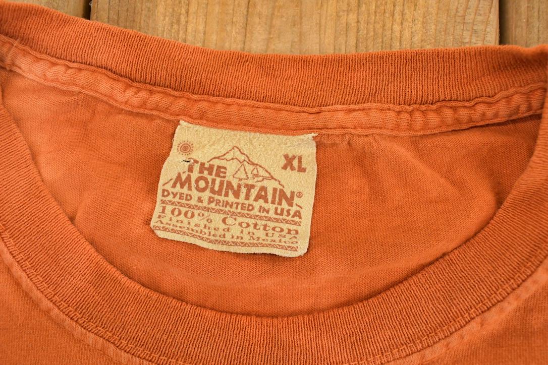 Vintage 1990's Tiger Tye Dye Souvenir The Mountain Outdoorsman T-Shirt Men's XL - Image 5