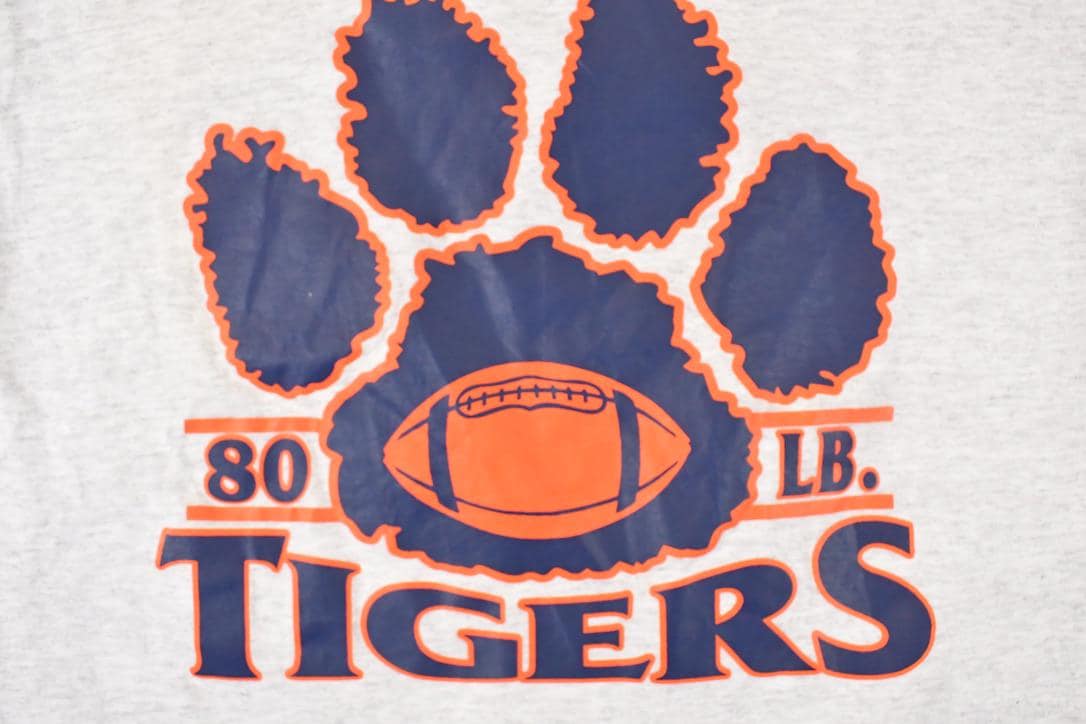Vintage 1990s Tigers Collegiate T-Shirt Youth L NCAA Graphic - Image 3