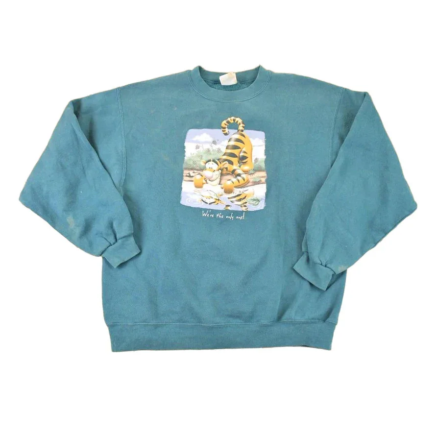 Vintage 1990s Tigger Winnie The Pooh Bear Disney Crewneck Sweater Women's XL