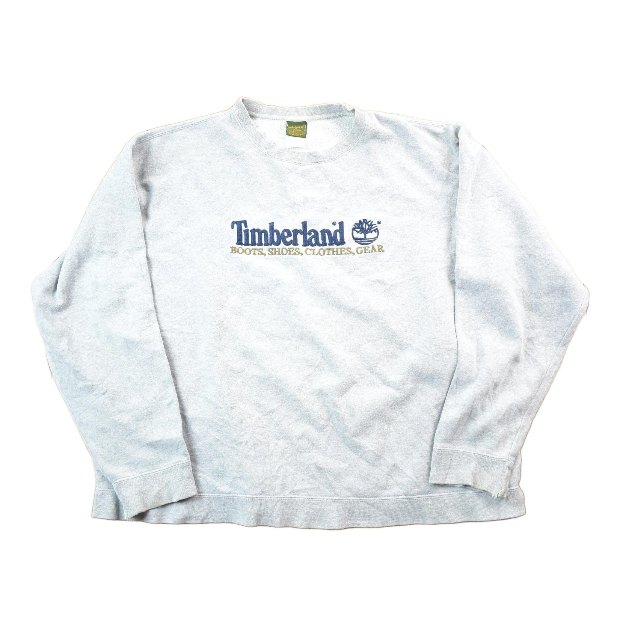 Vintage 1990s Timberland Boots Embroidered Crewneck Sweatshirt Men's XL