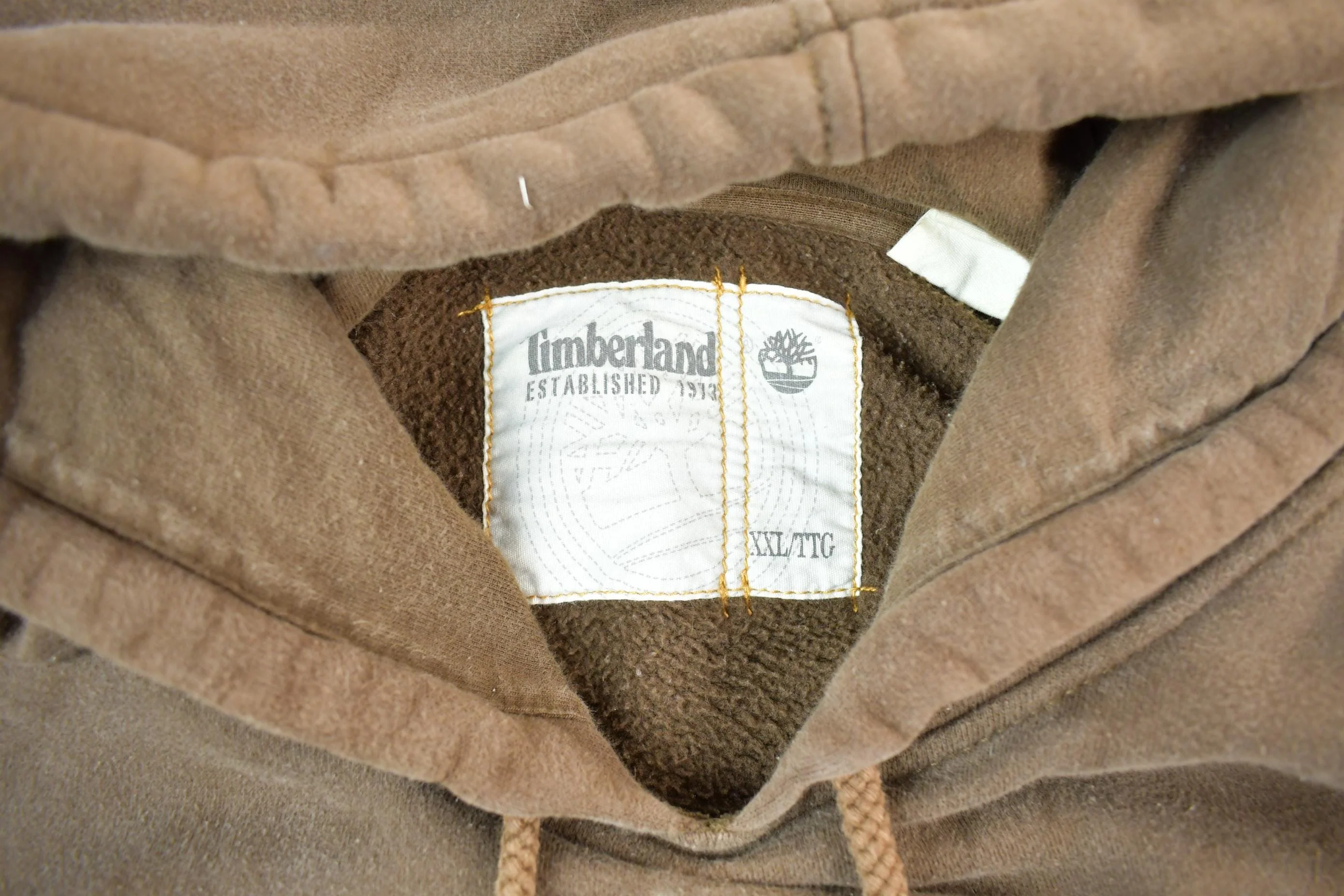 Vintage 1990s Timberland Embroidered Hoodie Men's 2XL - Image 4