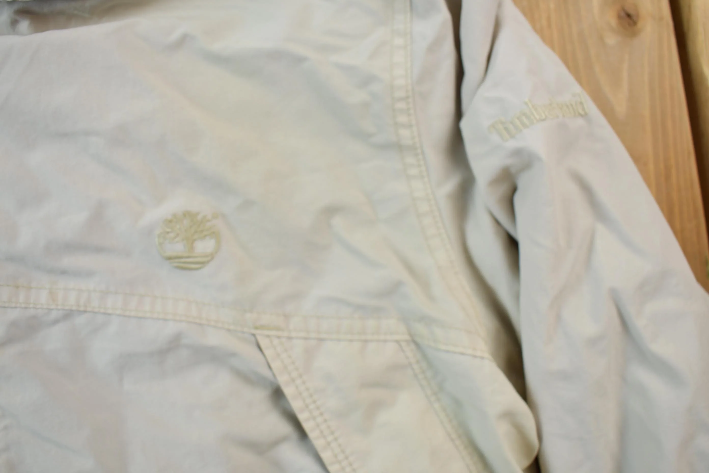 Vintage 1990s Timberland Full Zip Insulated Windbreaker Jacket Men's Medium - Image 8
