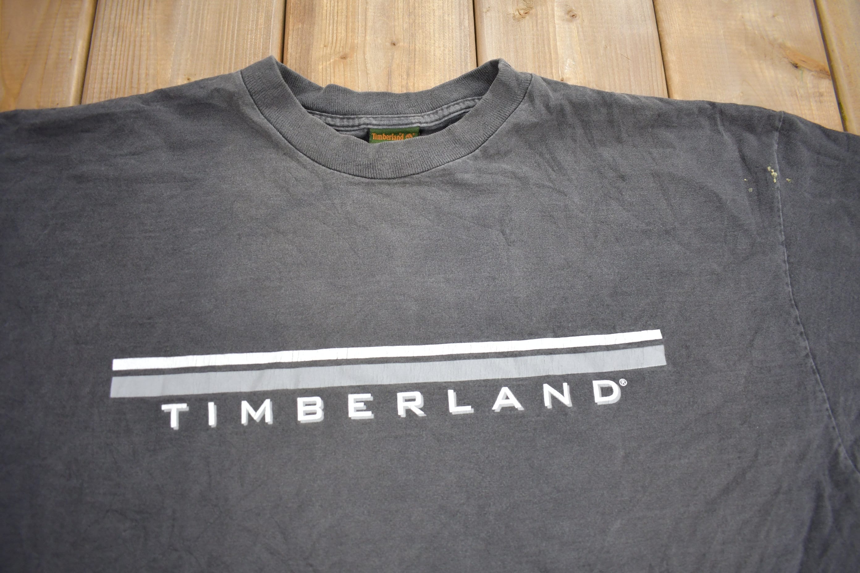 Vintage 1990s Timberland Long Sleeve Graphic T Shirt Men's XL - Image 3
