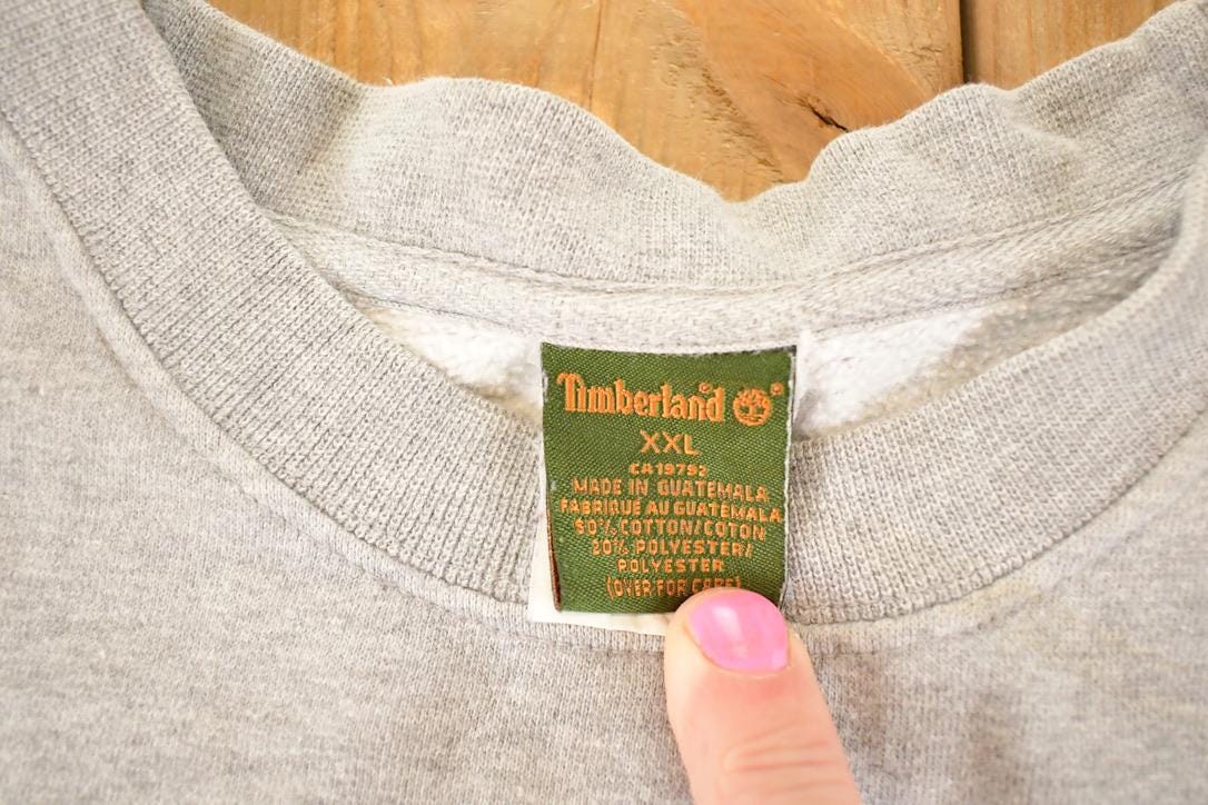 Vintage 1990s Timberland Outdoorsman Souvenir Crewneck Sweatshirt Men's XXL - Image 5