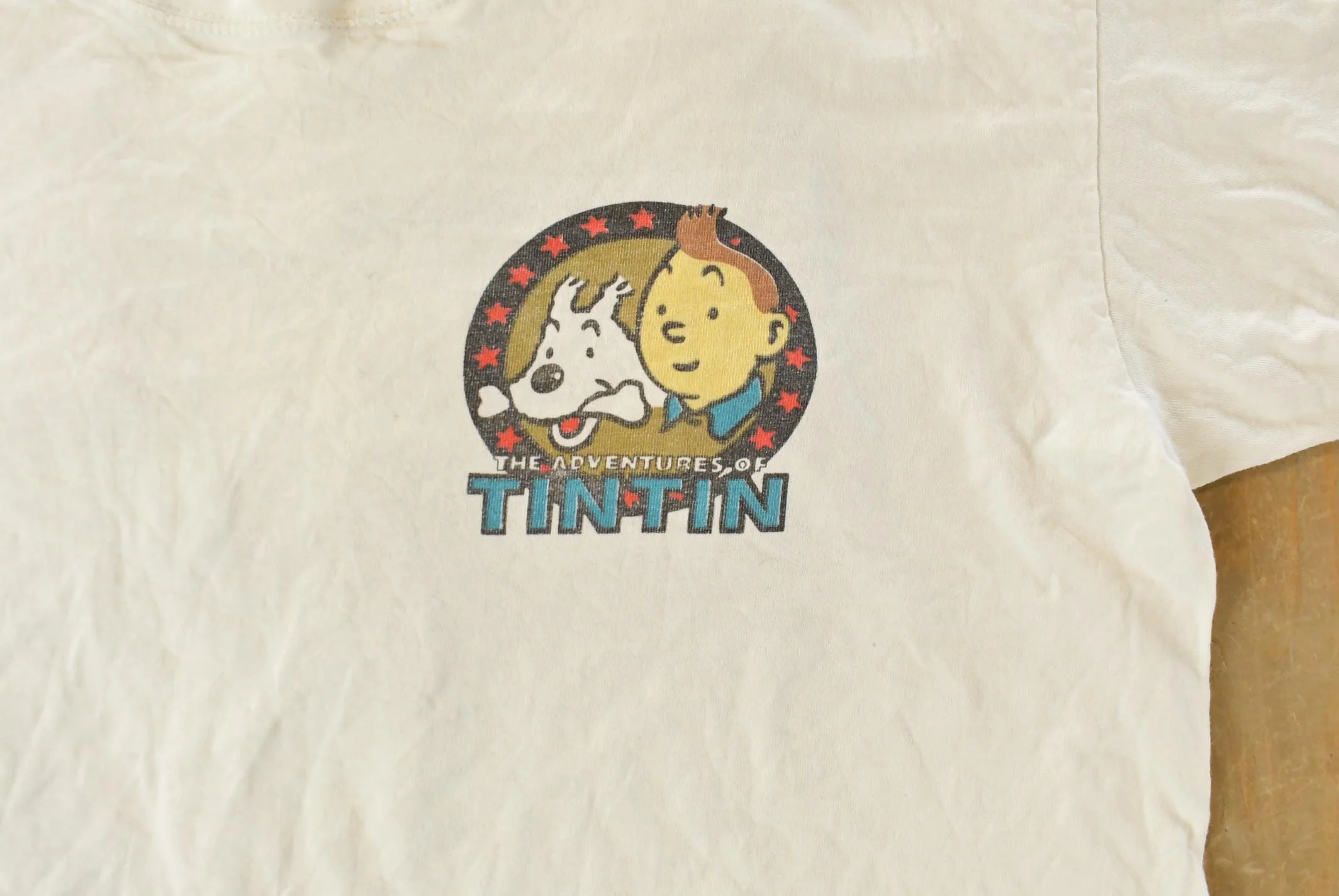Vintage 1990s Tintin The Blue Lotus Graphic T-Shirt Men's Large - Image 3