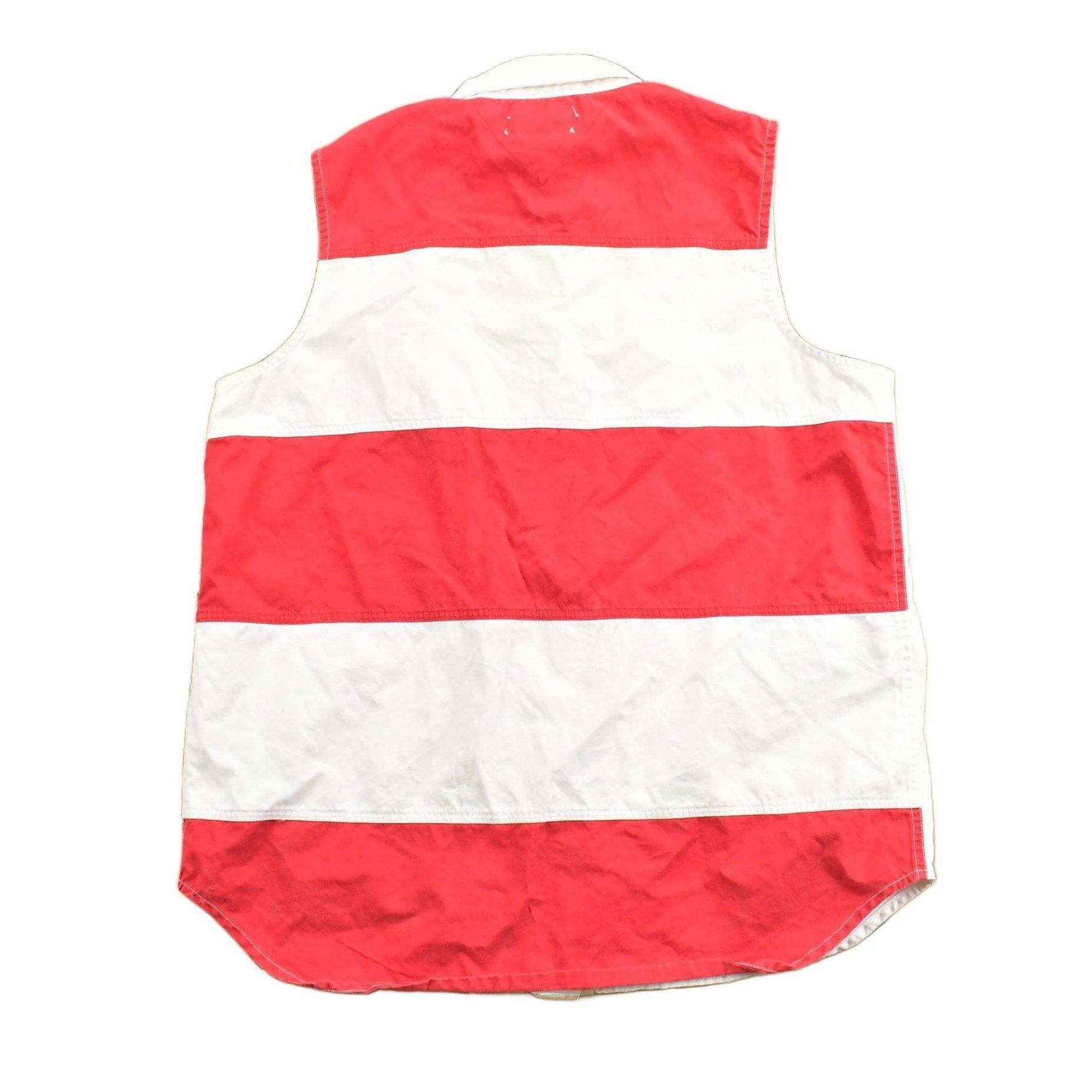 Vintage 1990s Tommy Hilfiger American Flag Stars & Stripes Button Up Vest Women's S - Image 2