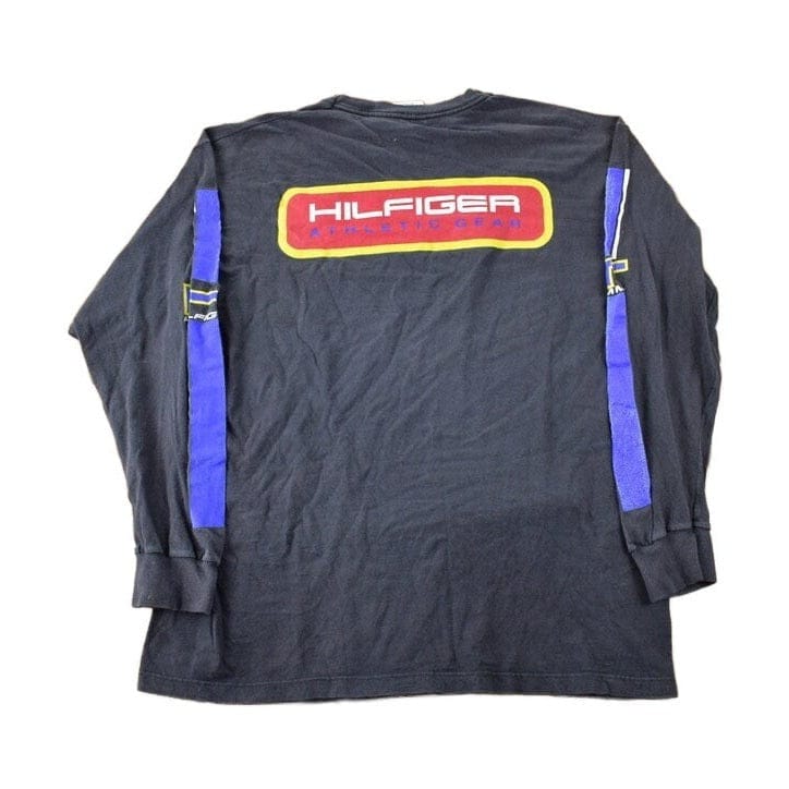 Vintage 1990s Tommy Hilfiger Athletic Gear Long Sleeve Shirt Men's Large - Image 2