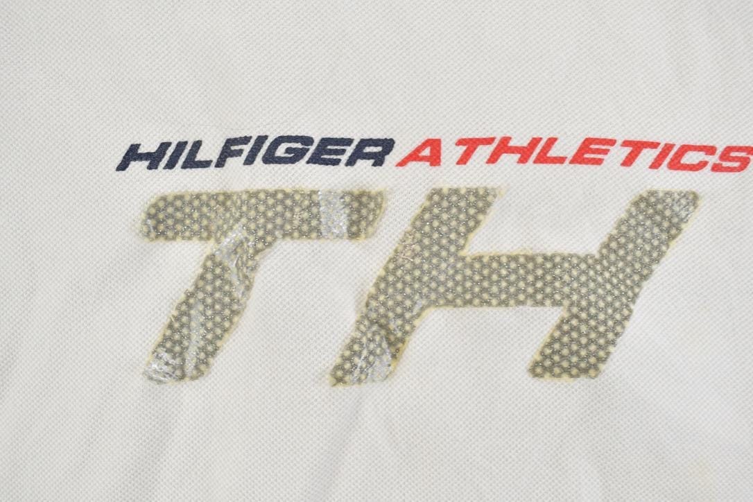 Vintage 1990s Tommy Hilfiger Athletics Graphic T-Shirt Men's XL - Image 4