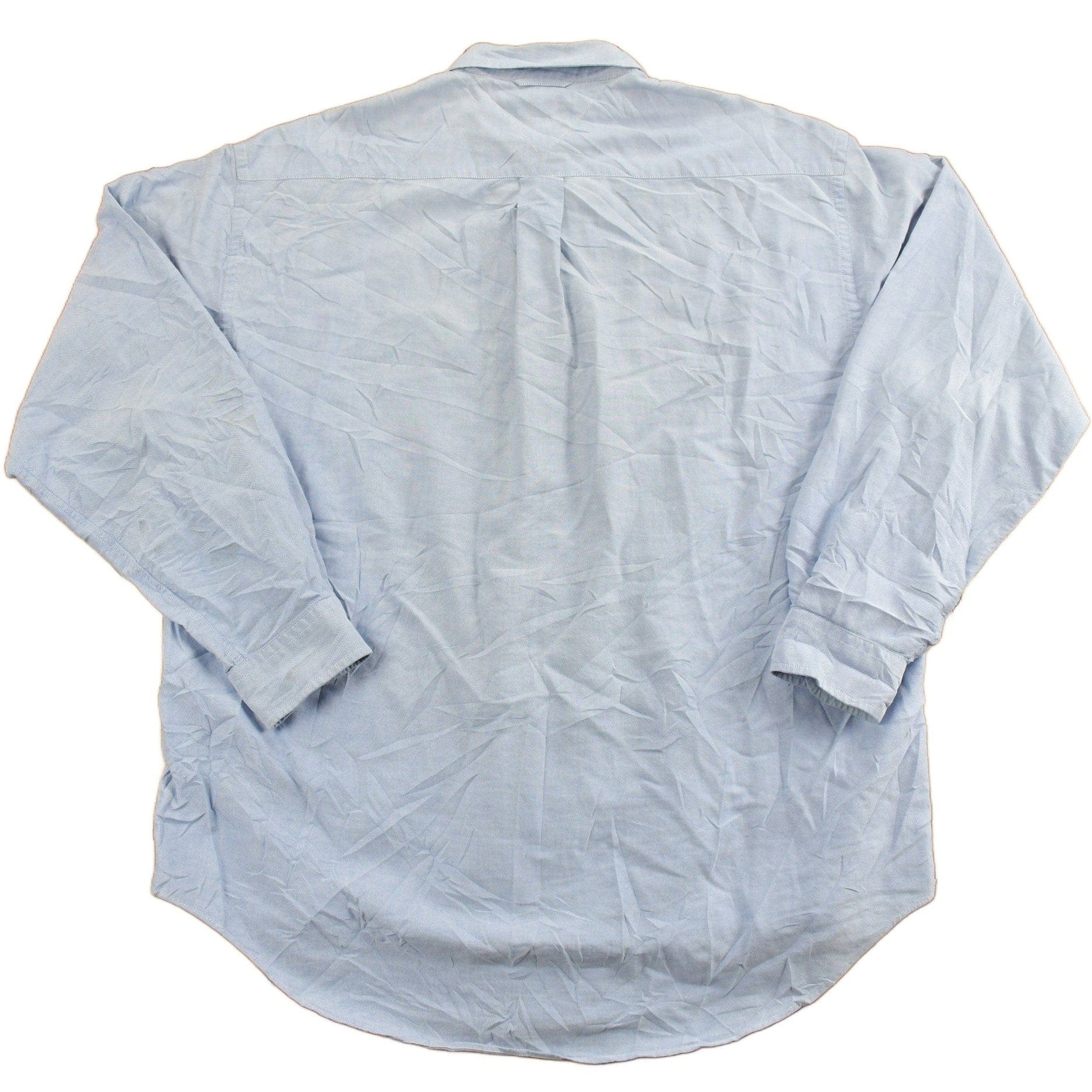 Vintage 1990s Tommy Hilfiger Blank Button Up Shirt Men's Large - Image 2