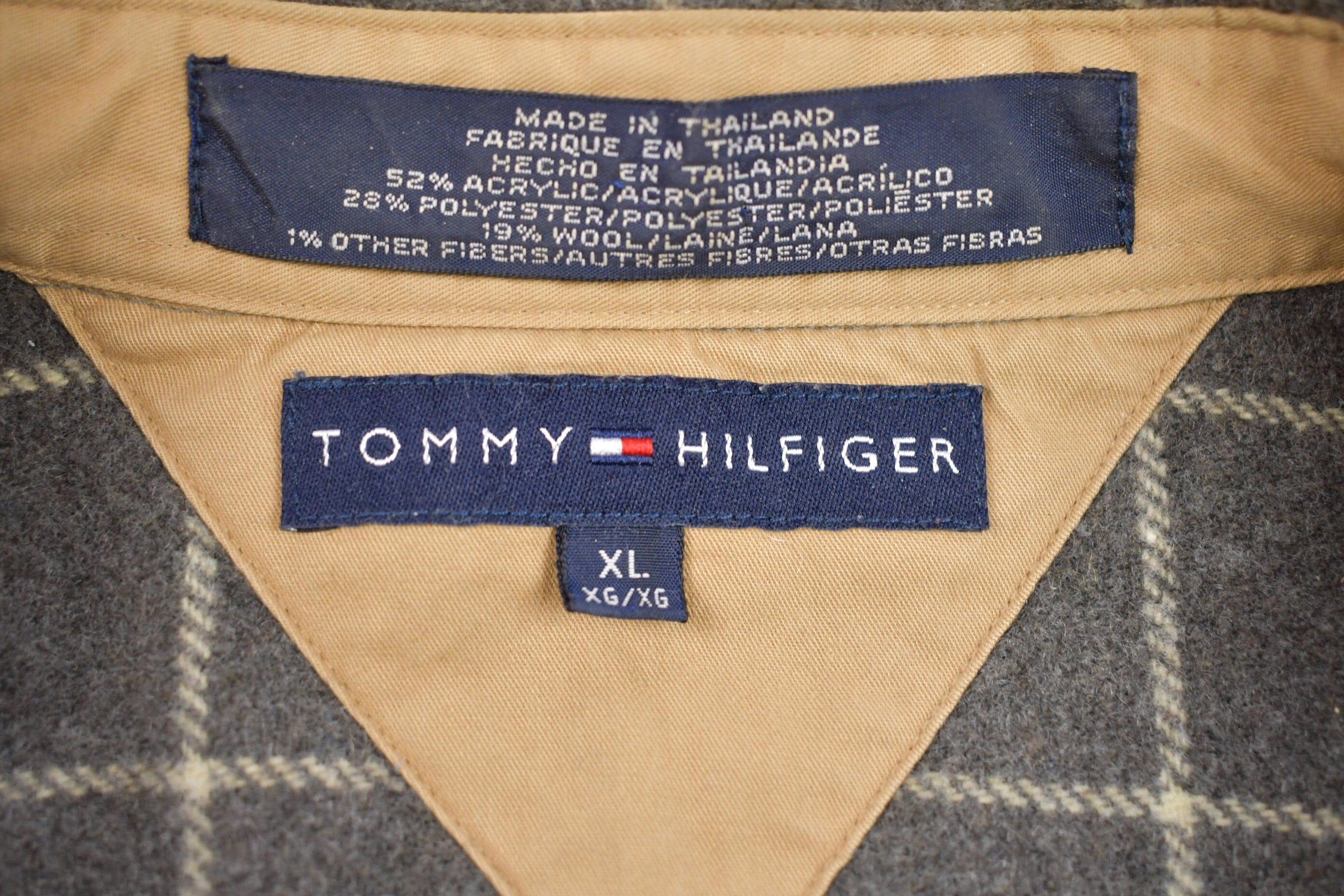 Vintage 1990s Tommy Hilfiger Button Up Flannel Shirt - Image 3