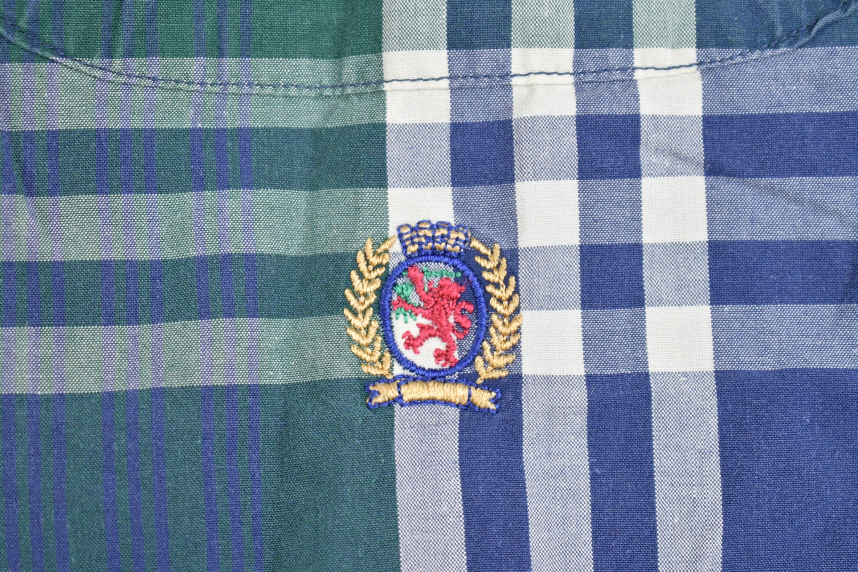 Vintage 1990's Tommy Hilfiger Button Up Shirt Men's Large - Image 3