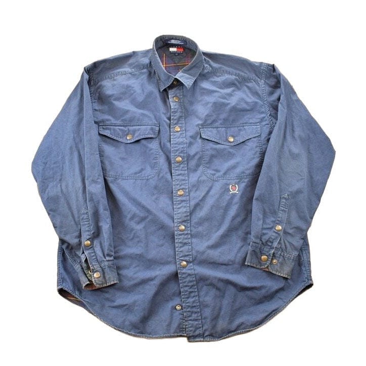 Vintage 1990s Tommy Hilfiger Button Up Shirt Men's Large