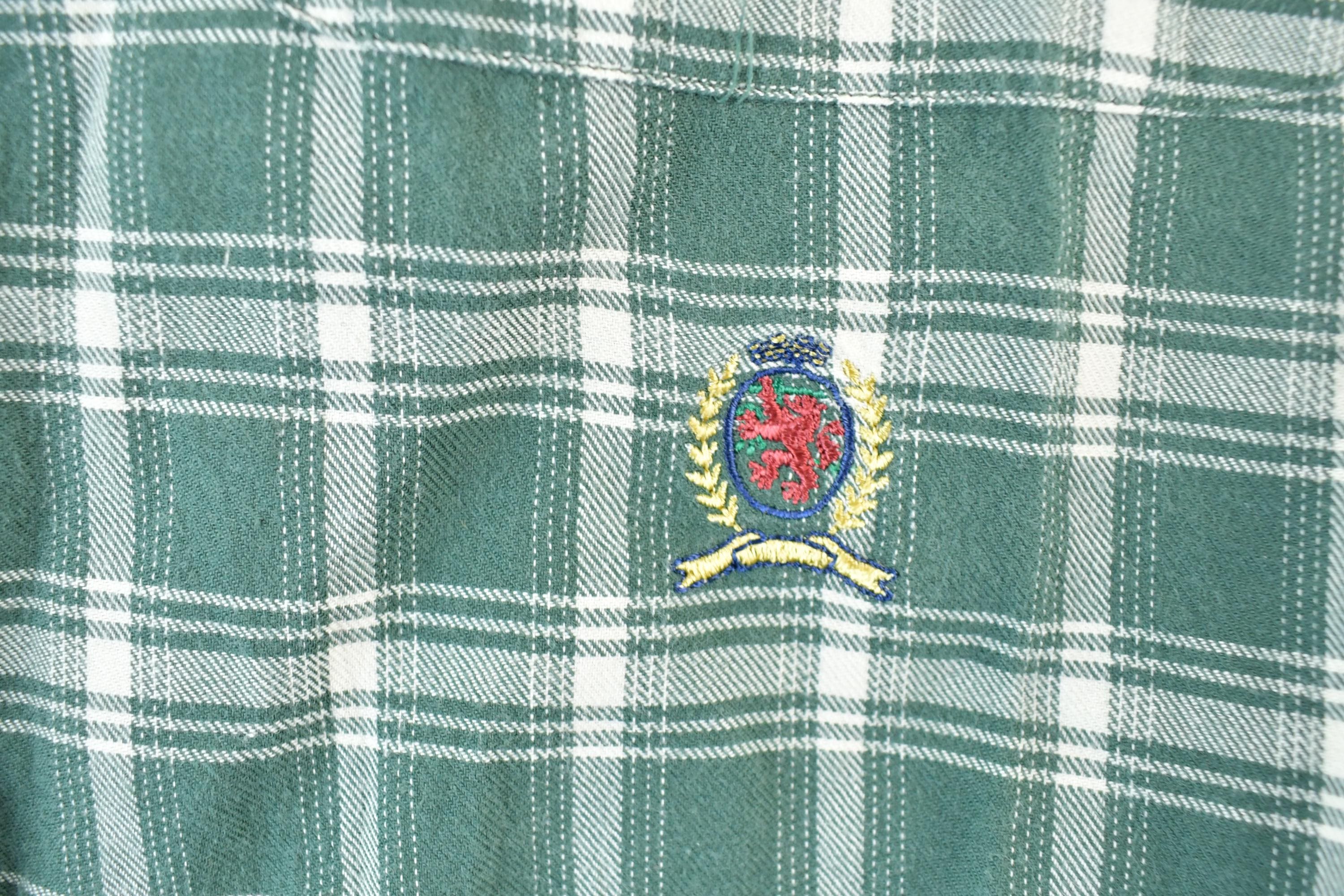 Vintage 1990s Tommy Hilfiger Button Up Shirt Men's XL - Image 3