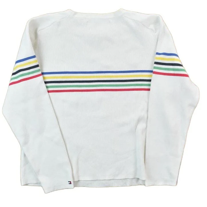 Vintage 1990s Tommy Hilfiger Crewneck Men's Small - Image 2