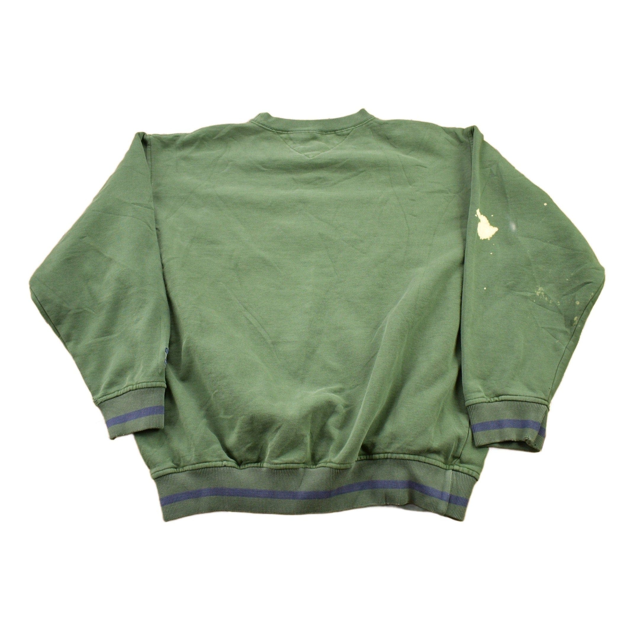 Vintage 1990s Tommy Hilfiger Embroidered Crewneck Sweatshirt Men's S - Image 2